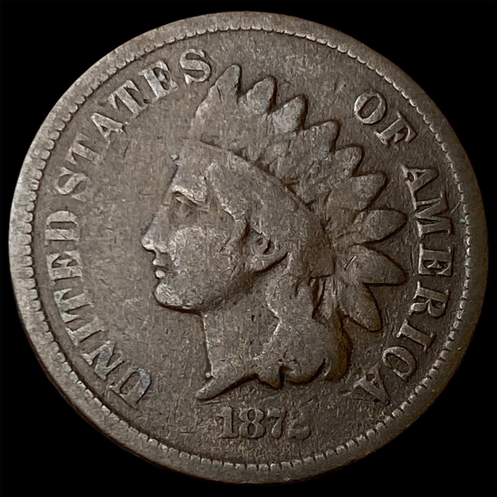 1872 Indian Head Cent NICELY CIRCULATED (1 of 2)