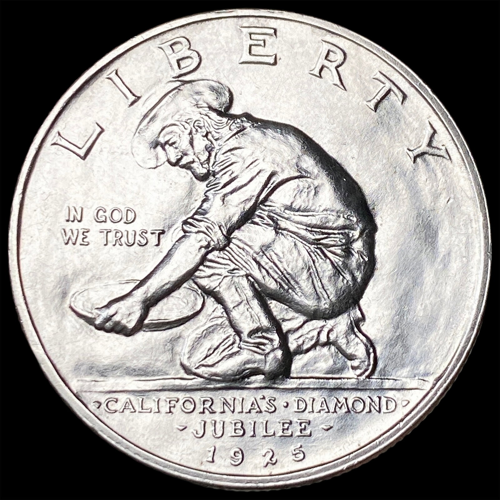 1925-S Silver California Jubilee Half Dollar UNCIRCULATED: 1925-S Silver California Jubilee Half Dollar UNCIRCULATED