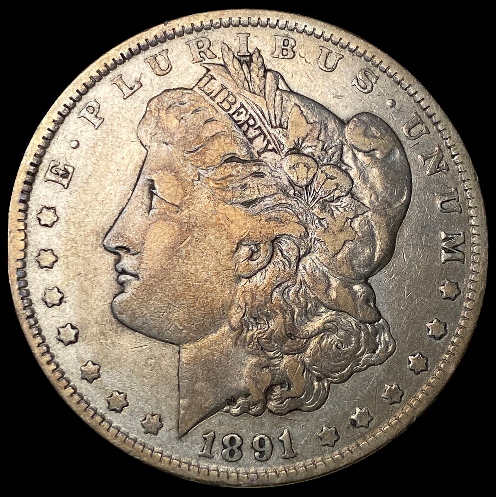 1891 Morgan Silver Dollar LIGHTLY CIRCULATED: 1891 Morgan Silver Dollar LIGHTLY CIRCULATED
