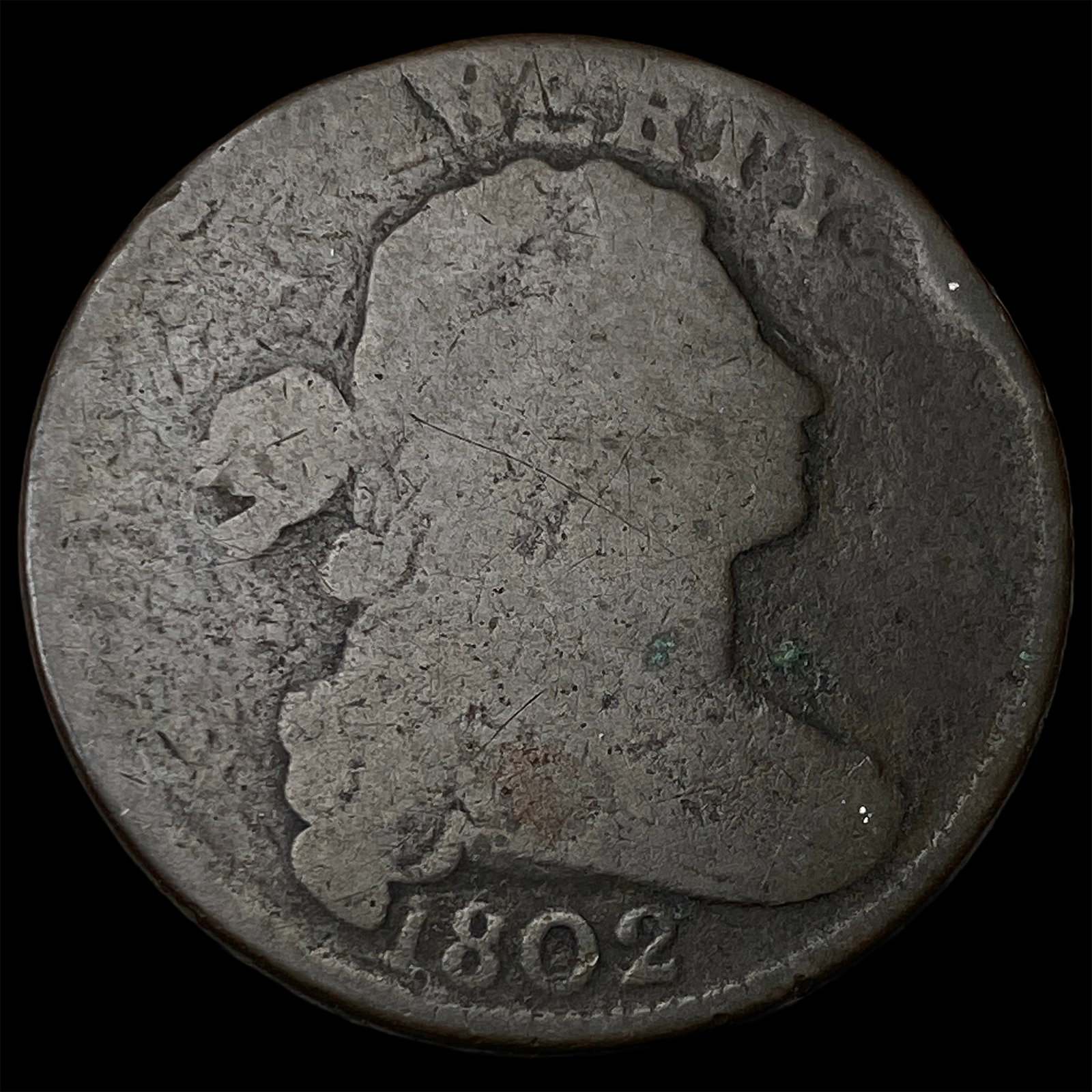 1802 Draped Bust Large Cent NICELY CIRCULATED (1 of 2)