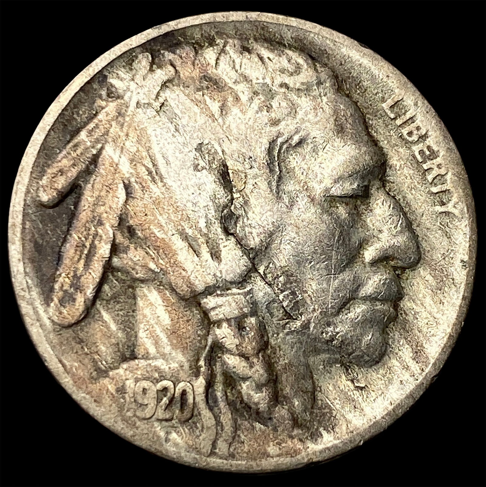1920-S Buffalo Nickel ABOUT UNCIRCULATED (1 of 2)