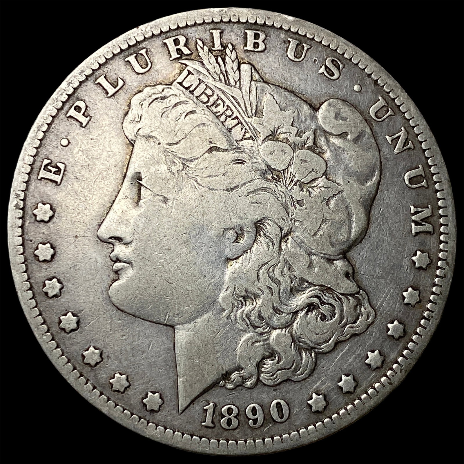 1890-O Silver Morgan Dollar ABOUT UNCIRCULATED: 1890-O Silver Morgan Dollar ABOUT UNCIRCULATED