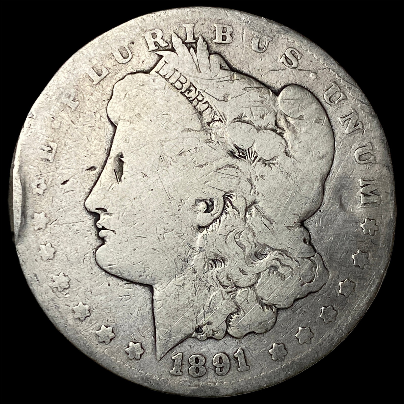 1891-CC Morgan Silver Dollar HIGH GRADE: 1891-CC Morgan Silver Dollar HIGH GRADE