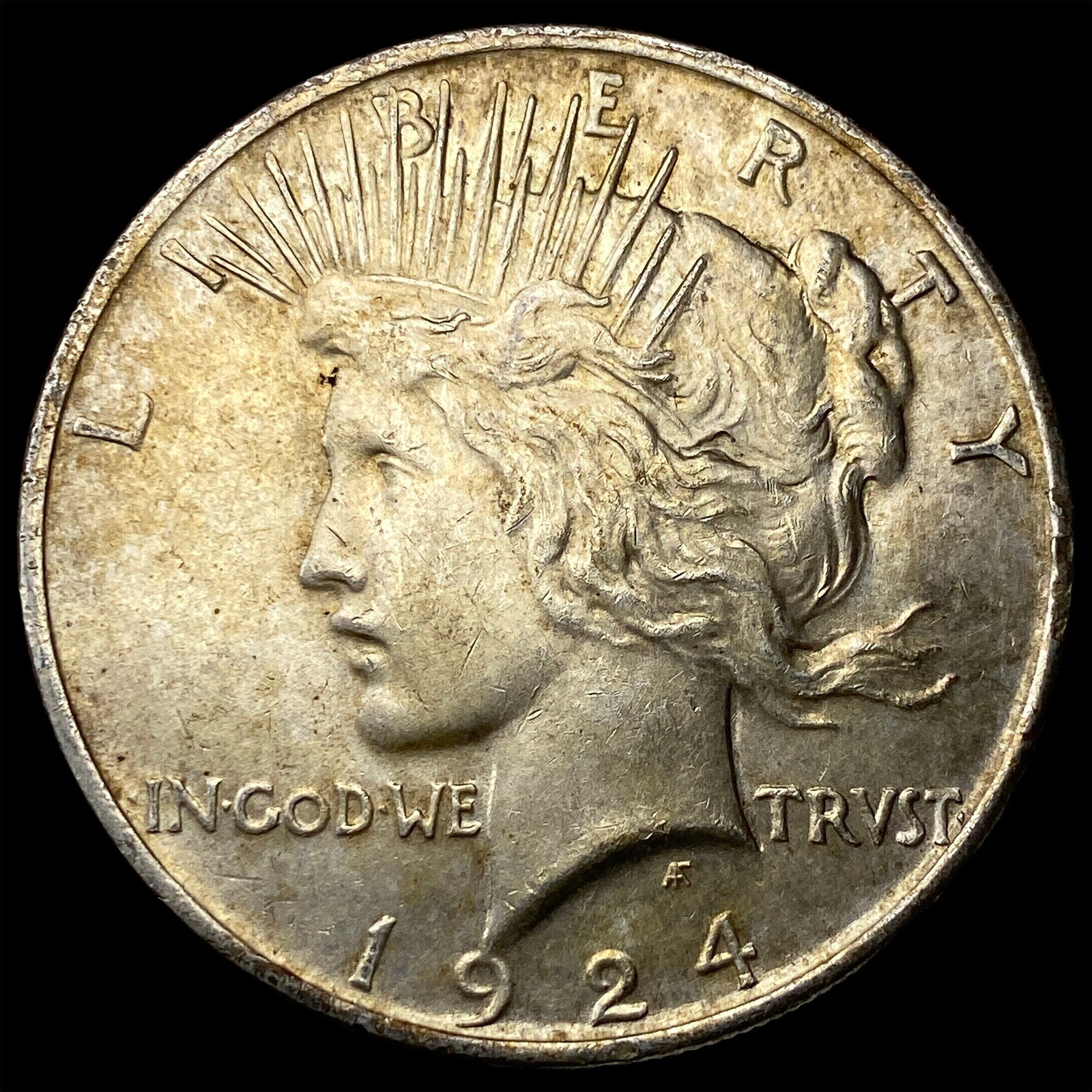 1924 Silver Peace Dollar NICELY CIRCULATED (1 of 2)