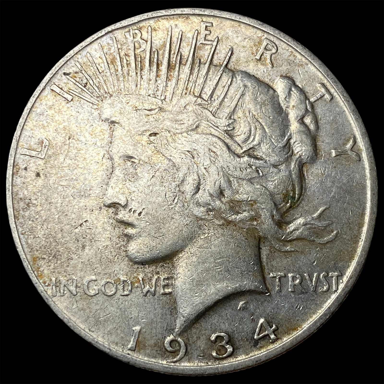 1934-D Silver Peace Dollar ABOUT UNCIRCULATED: 1934-D Silver Peace Dollar ABOUT UNCIRCULATED