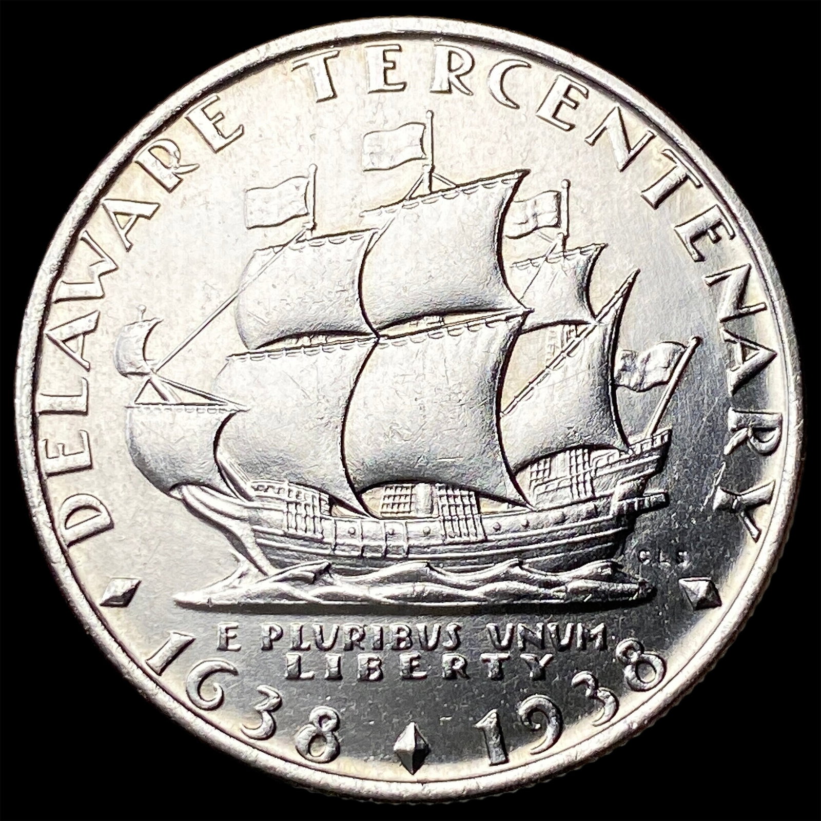 1936 Silver Delaware Half Dollar UNCIRCULATED (1 of 2)