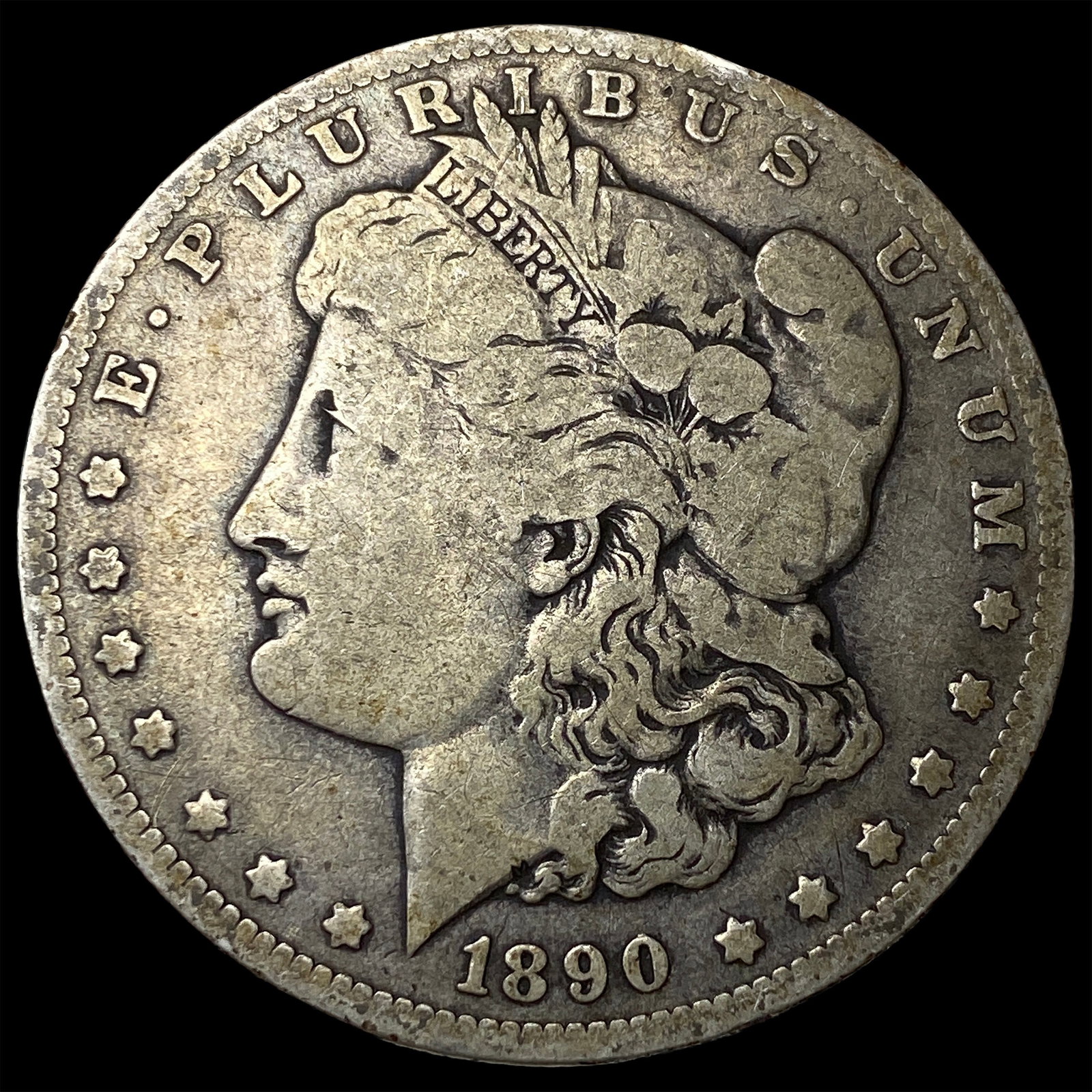 1890-O Silver Morgan Dollar ABOUT UNCIRCULATED: 1890-O Silver Morgan Dollar ABOUT UNCIRCULATED