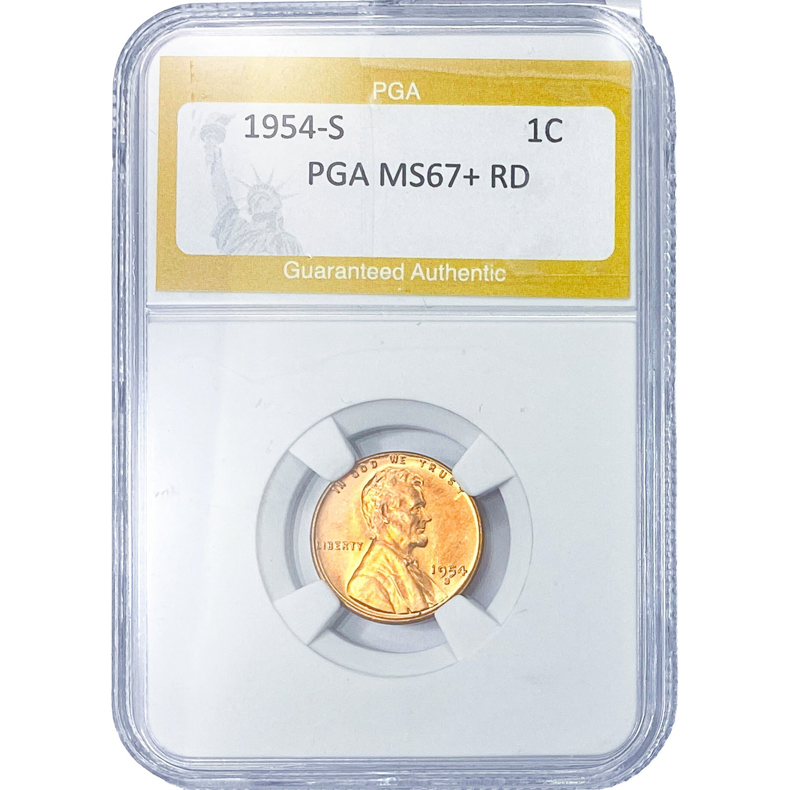 1954-S Wheat Cent PGA MS67+ RD (1 of 2)