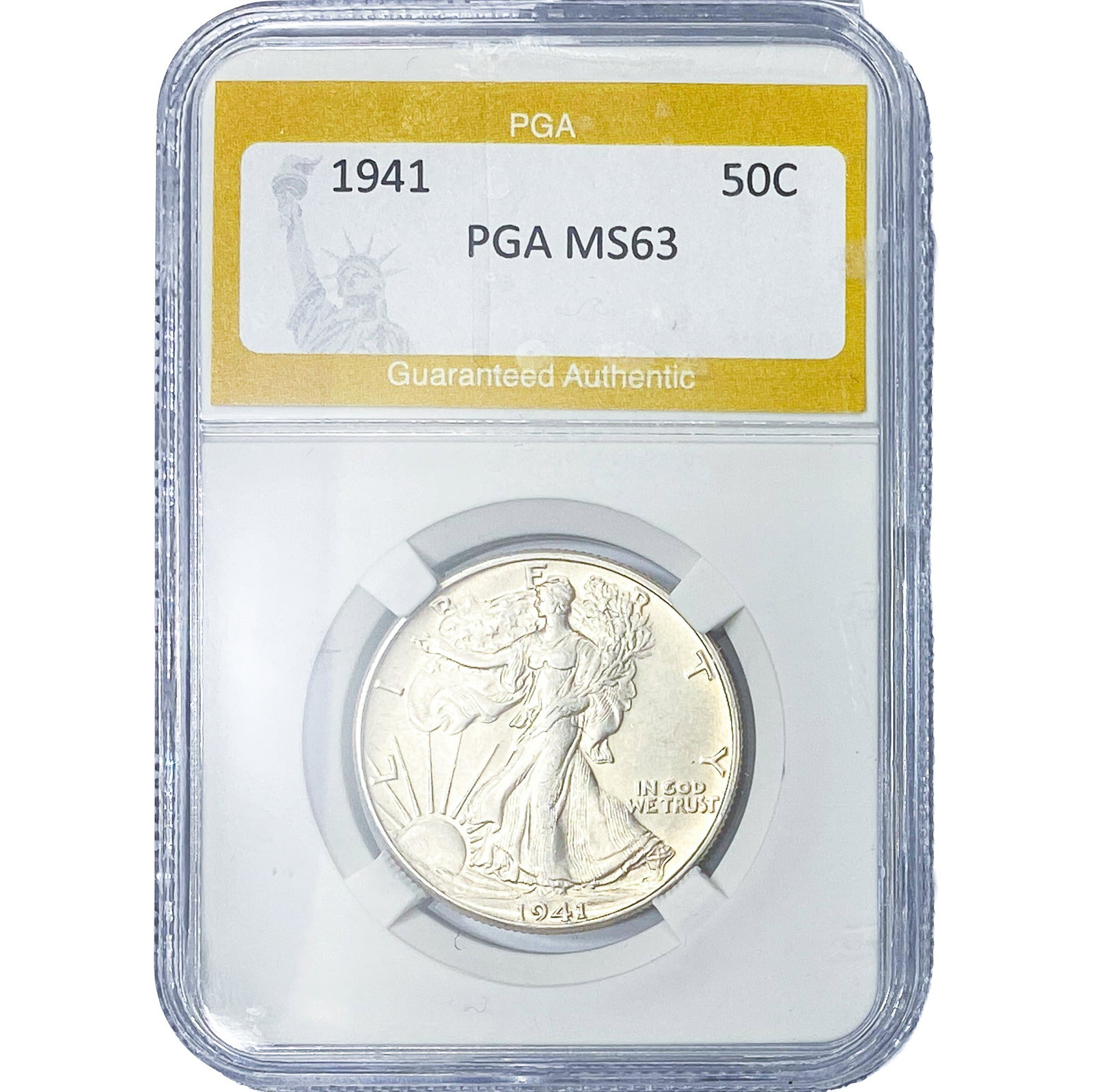 1941 Walking Liberty Half Dollar PGA MS63 (1 of 2)