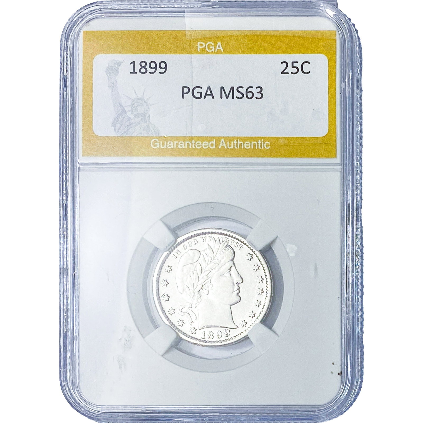 1899 Barber Quarter PGA MS63 (1 of 2)