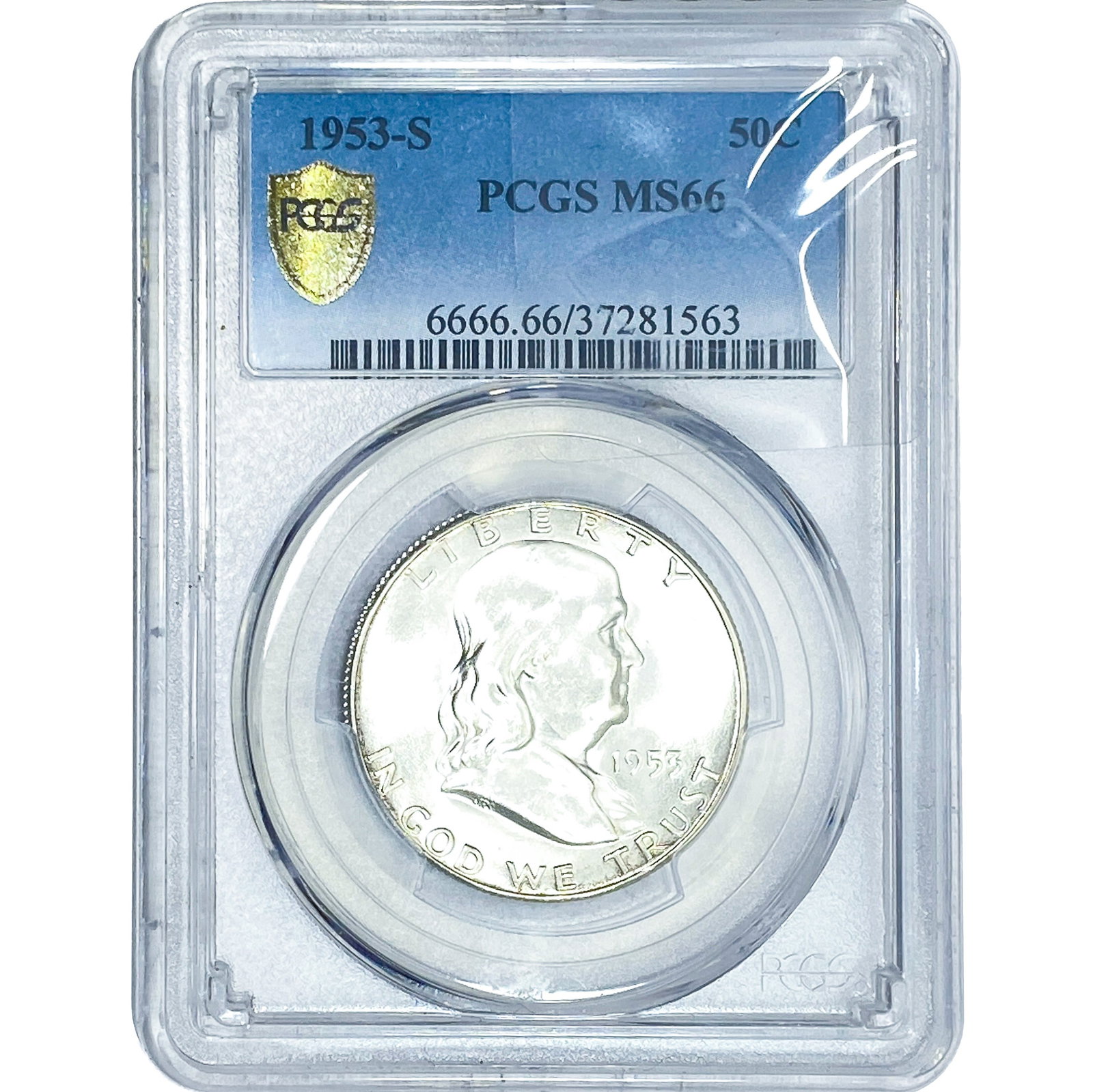 1953-S Franklin Half Dollar PCGS MS66 (1 of 2)