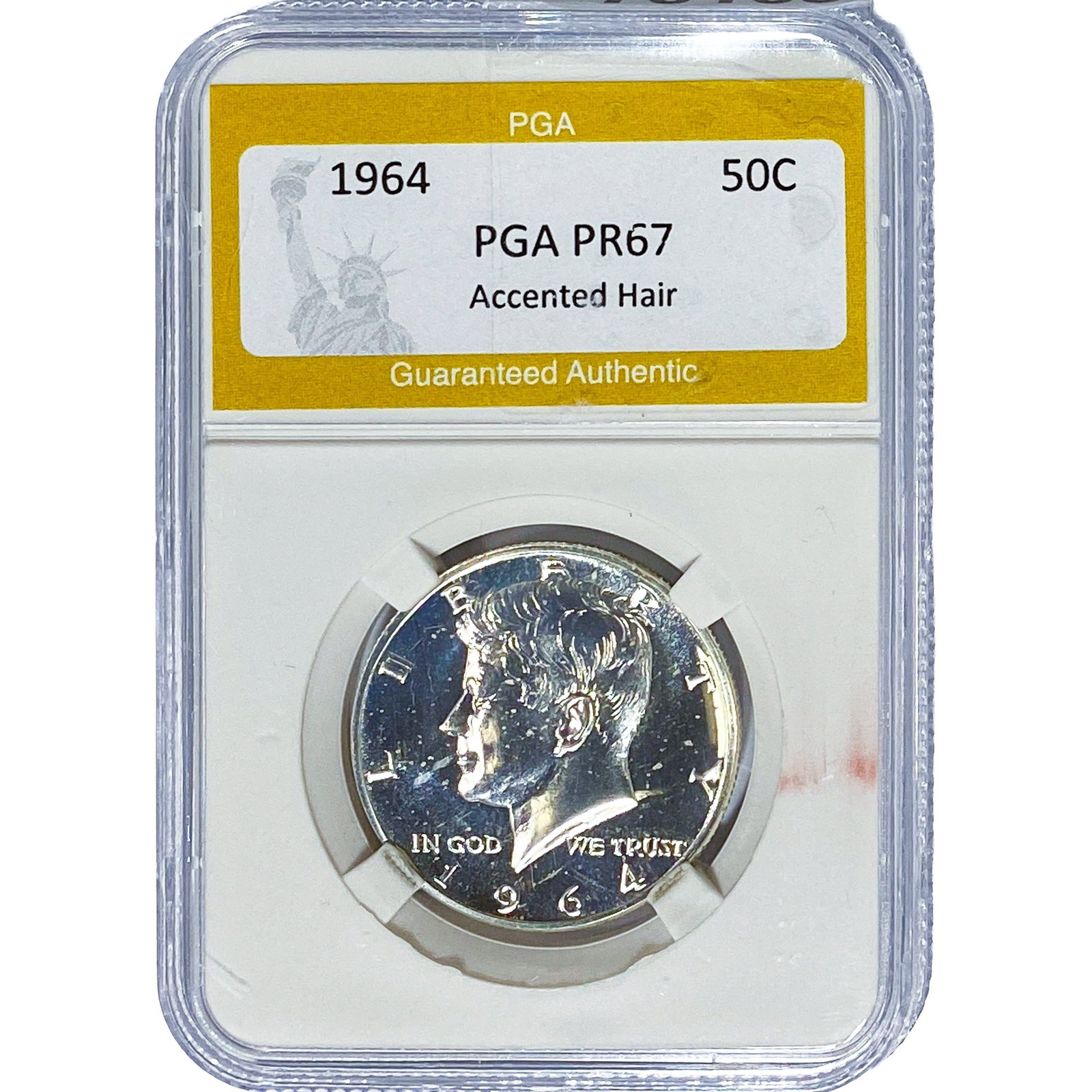 1964 Kennedy Half Dollar PGA PR67 Accented Hair (1 of 2)