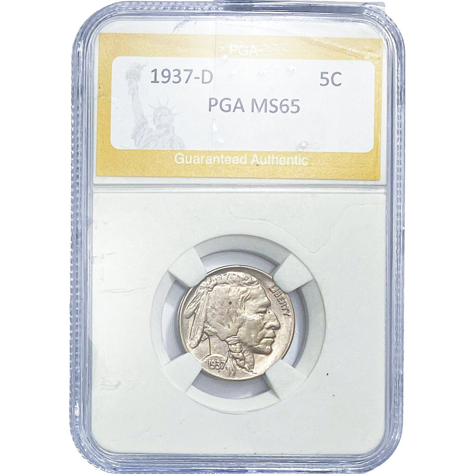 1937-D Buffalo Nickel PGA MS65 (1 of 2)