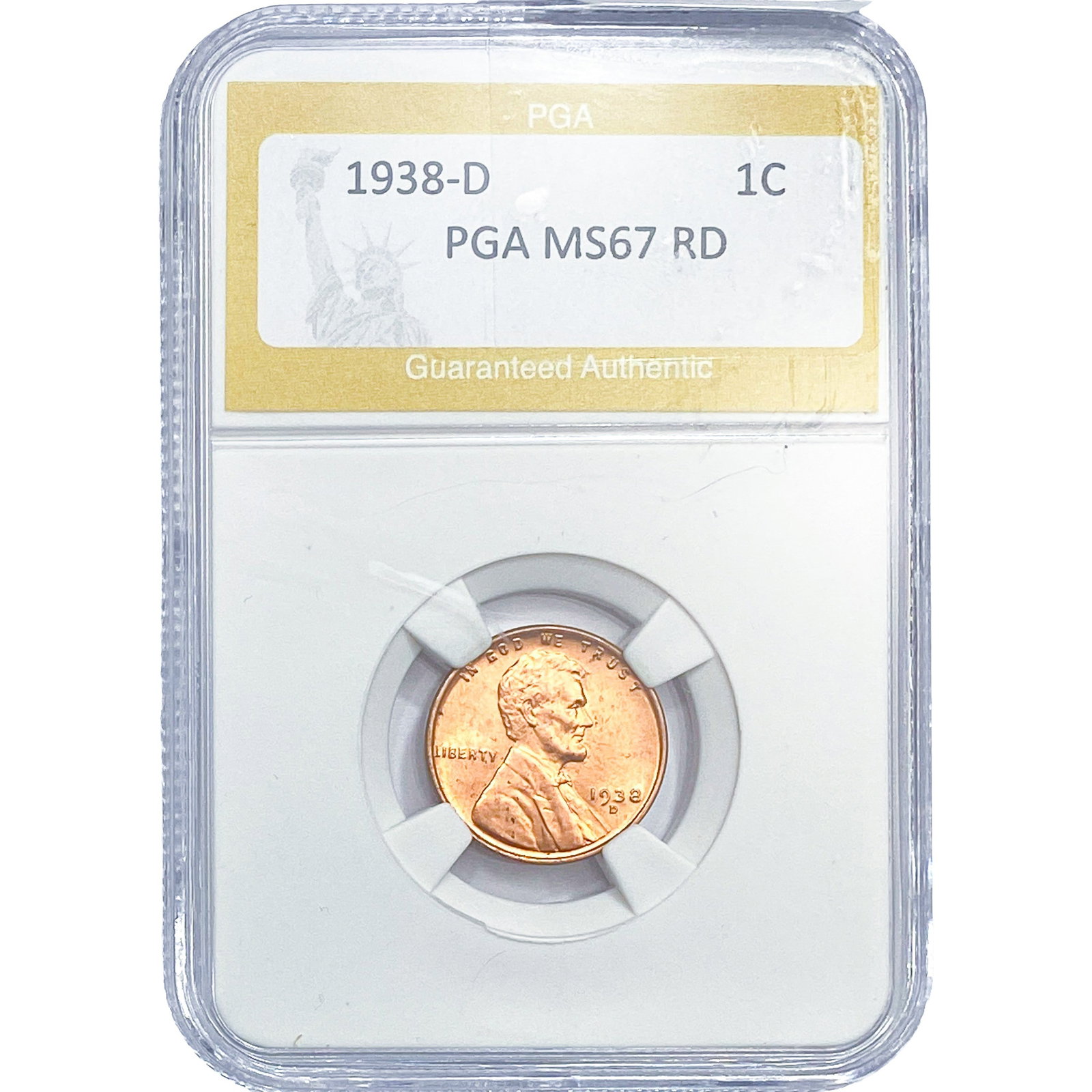 1938-D Wheat Cent PGA MS67 RD (1 of 2)