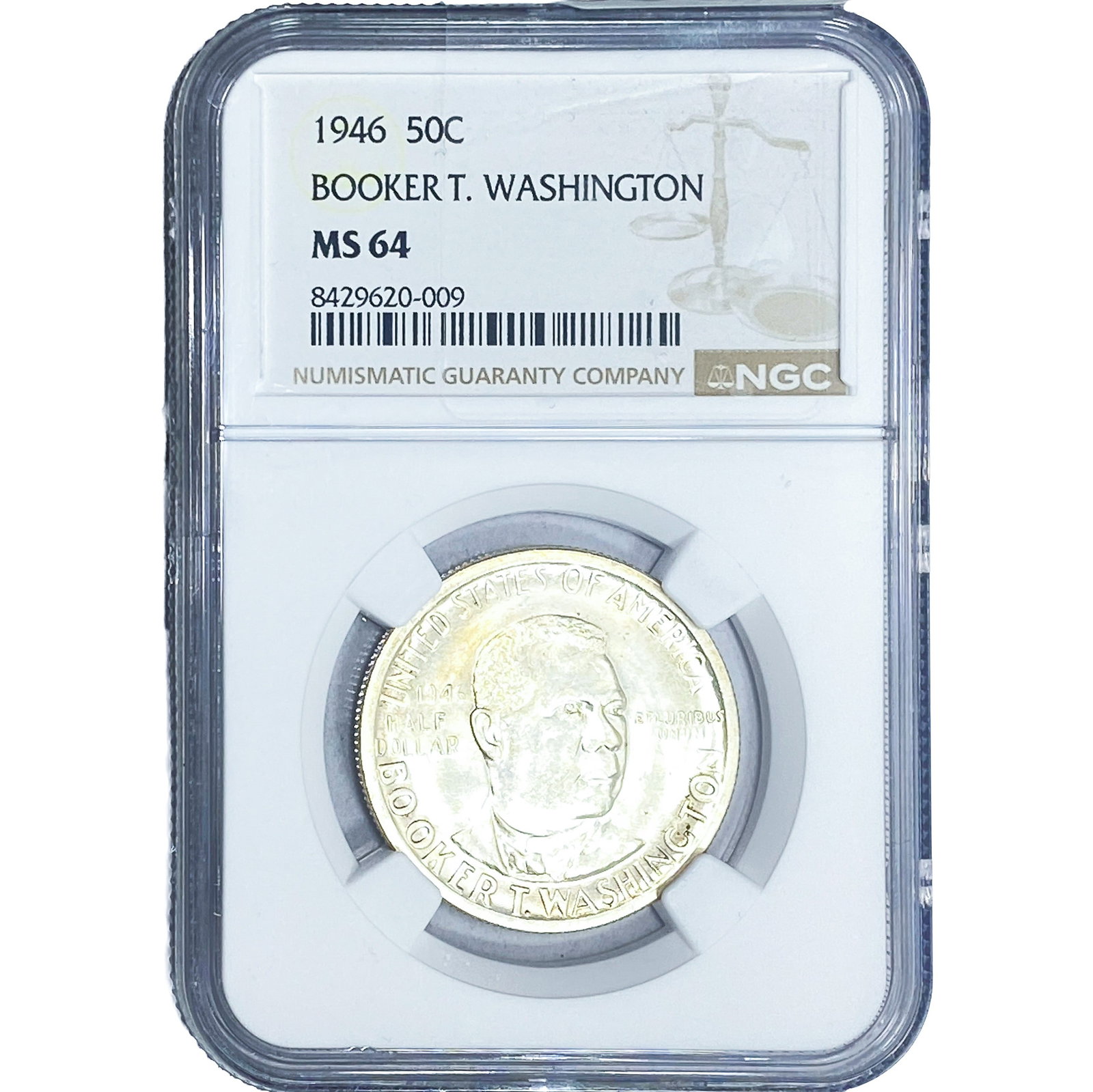 1946 Booker T Half Dollar NGC MS64 (1 of 2)