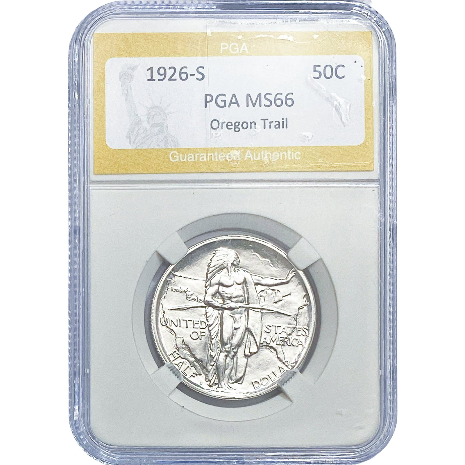 1926-S Oregon Trail Half Dollar PGA MS66 (1 of 2)