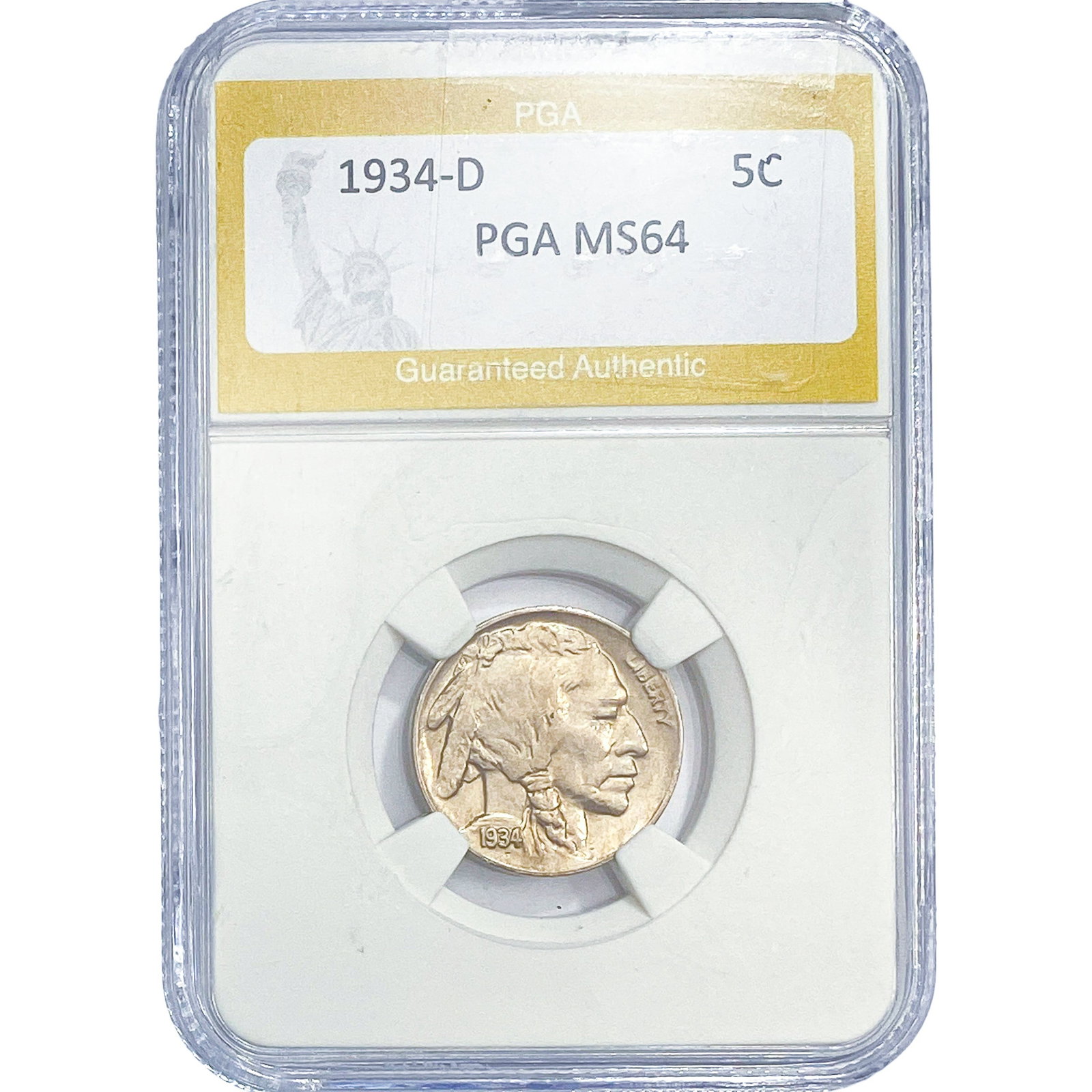 1934-D Buffalo Nickel PGA MS64 (1 of 2)
