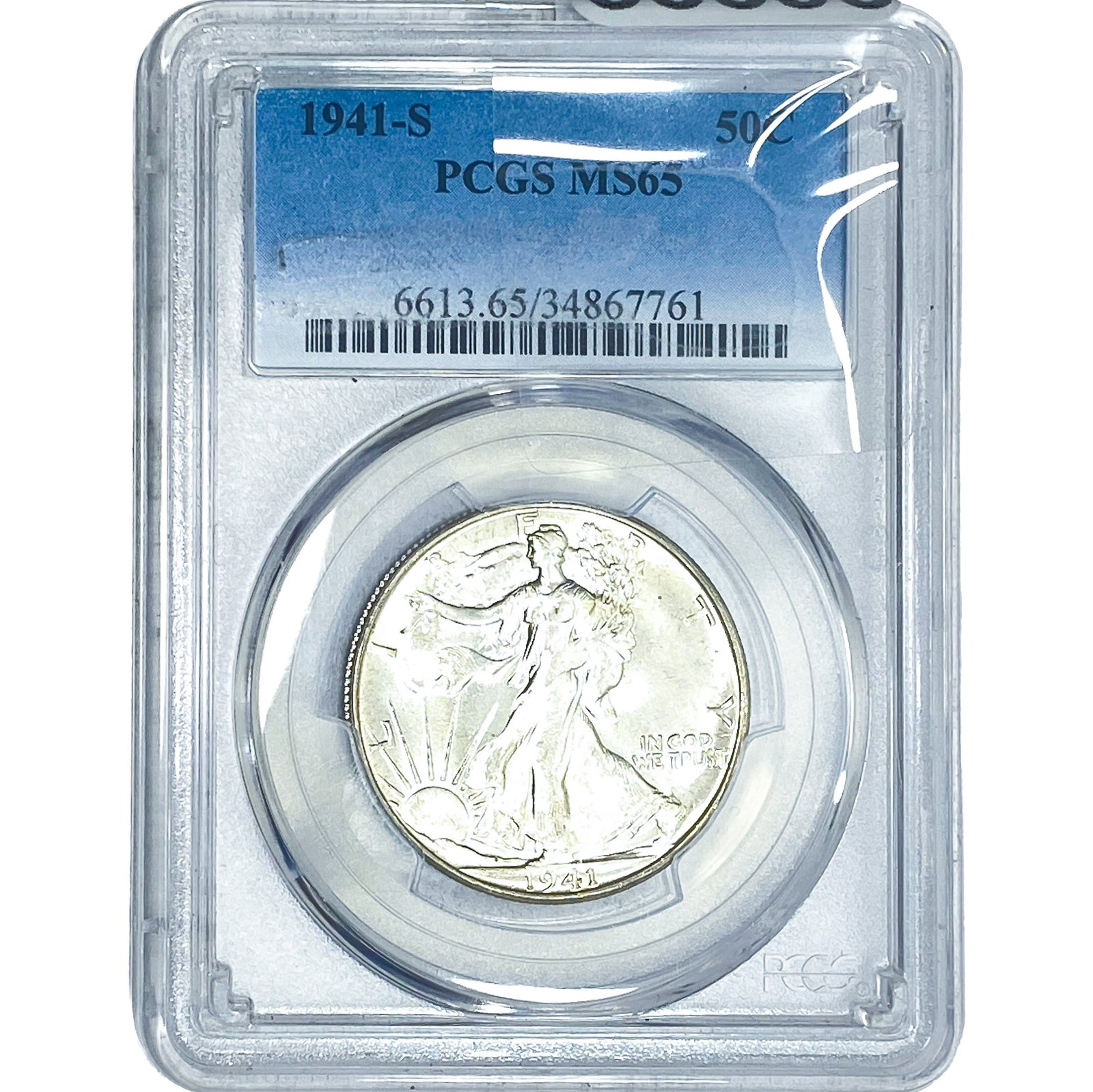 1941-S Walking Liberty Half Dollar PCGS MS65 (1 of 2)