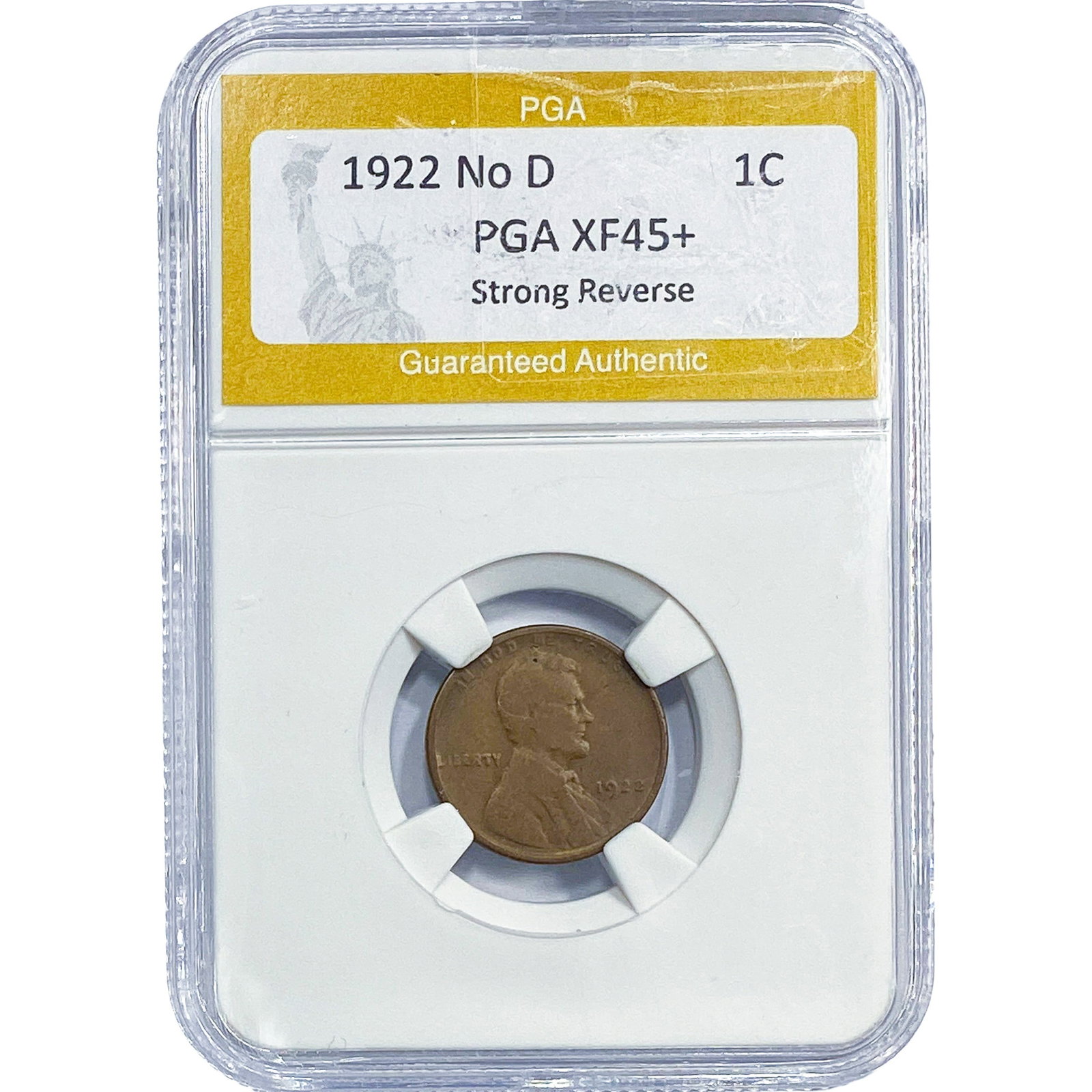 1922 No D Wheat Cent PGA XF45+ Strong Reverse (1 of 2)