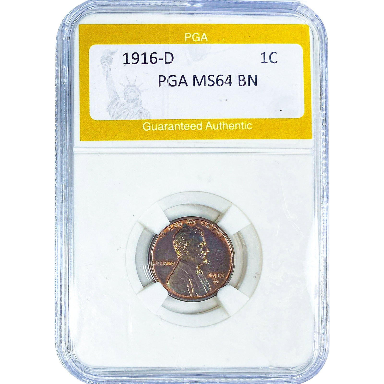 1916-D Wheat Cent PGA MS64 BN (1 of 2)