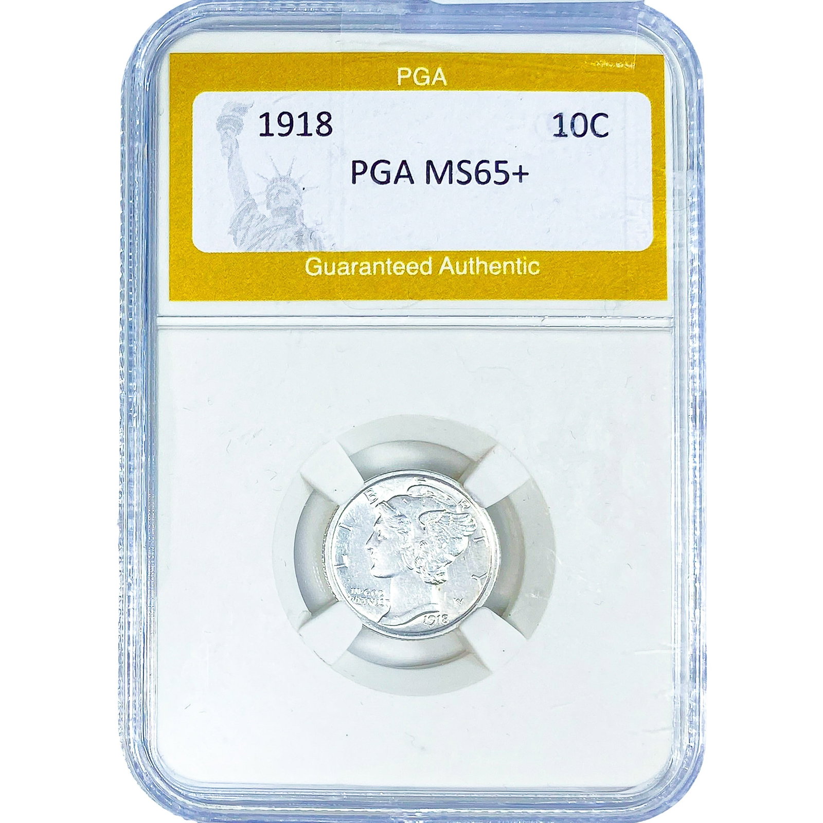 1918 Mercury Silver Dime PGA MS65+ (1 of 2)