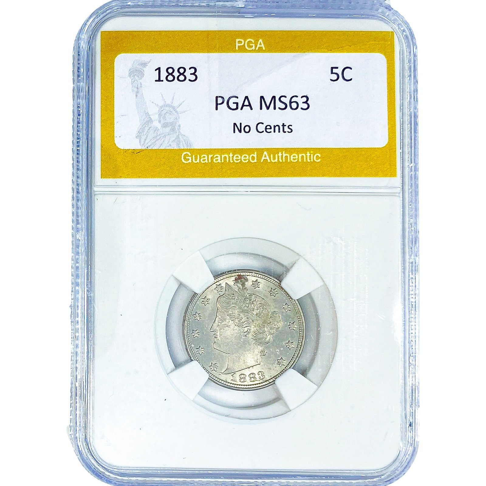1883 Liberty Victory Nickel PGA MS63 No Cents: 1883 Liberty Victory Nickel PGA MS63 No Cents