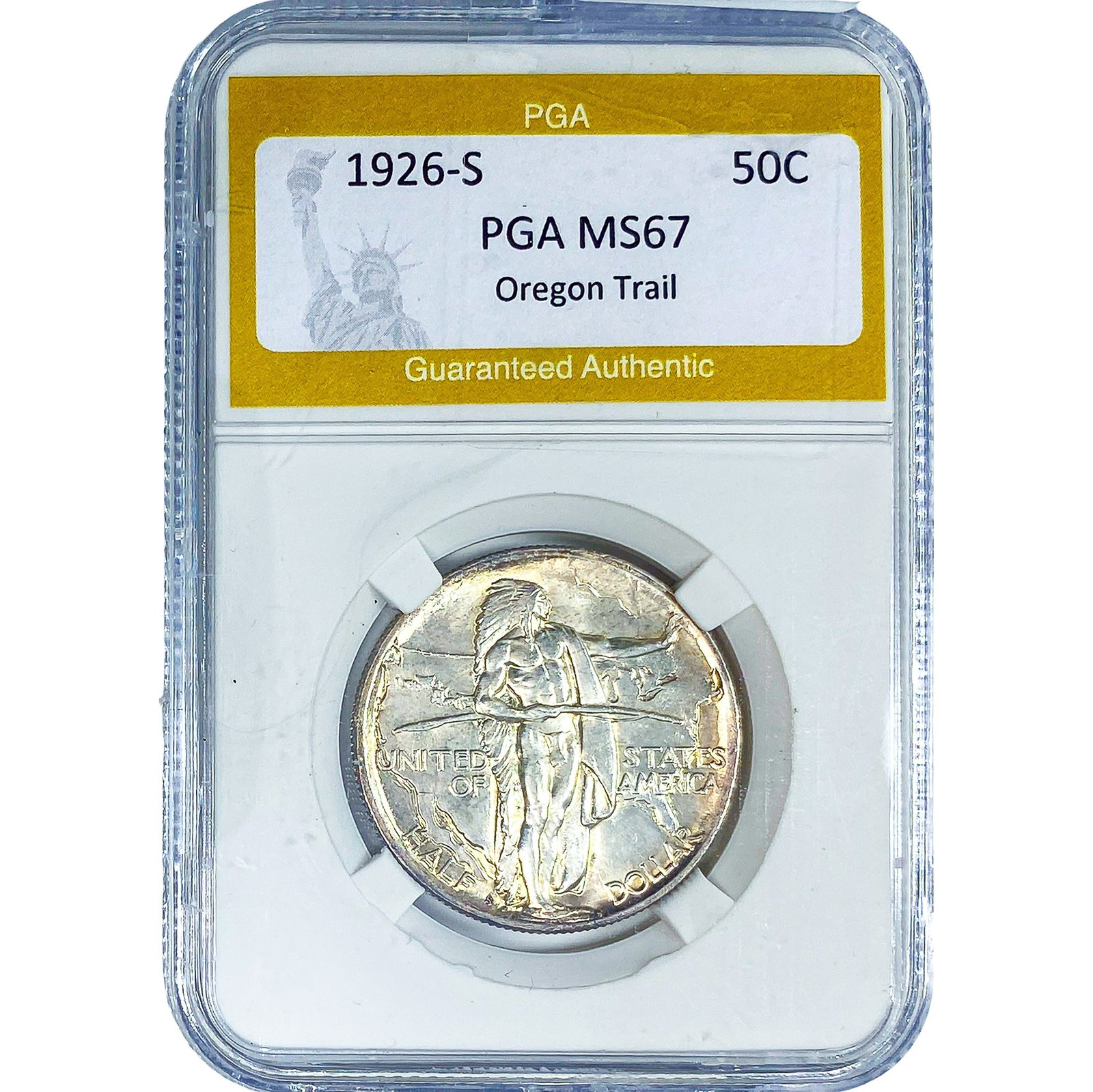 1926-S Oregon Trail Half Dollar PGA MS67 (1 of 2)