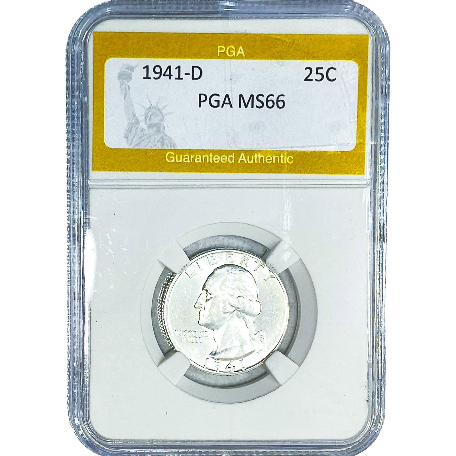 1941-D Washington Silver Quarter PGA MS66 (1 of 2)
