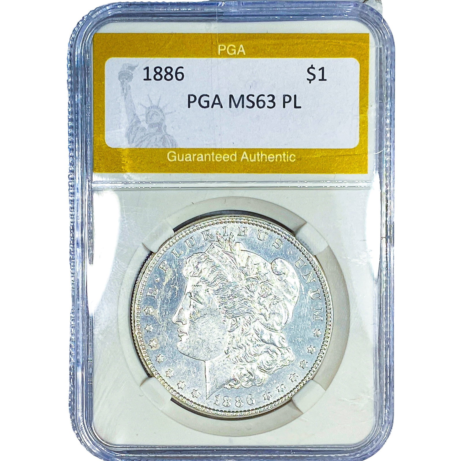 1886 Morgan Silver Dollar PGA MS63 PL (1 of 2)