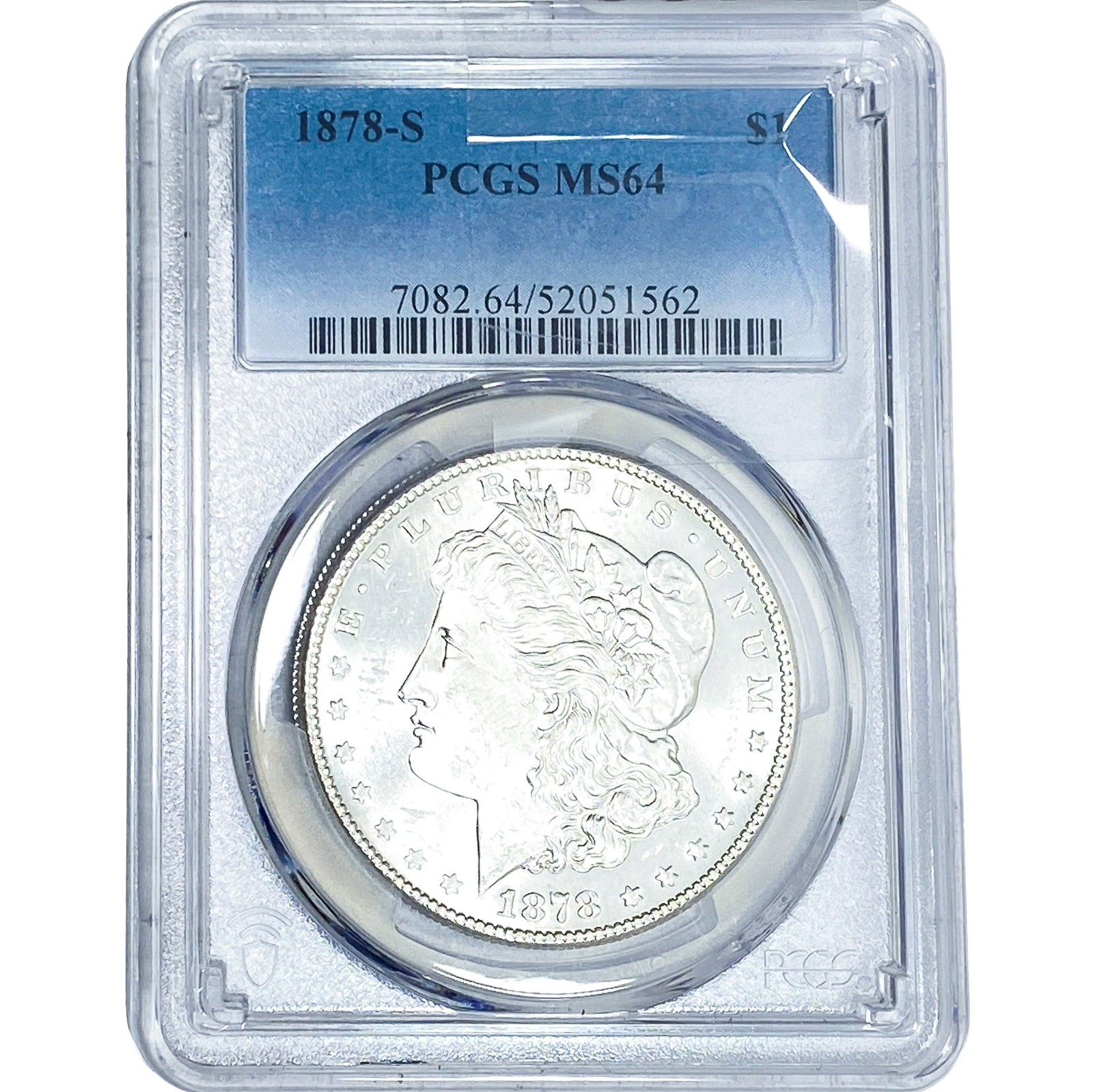1878-S Morgan Silver Dollar PCGS MS64: 1878-S Morgan Silver Dollar PCGS MS64
