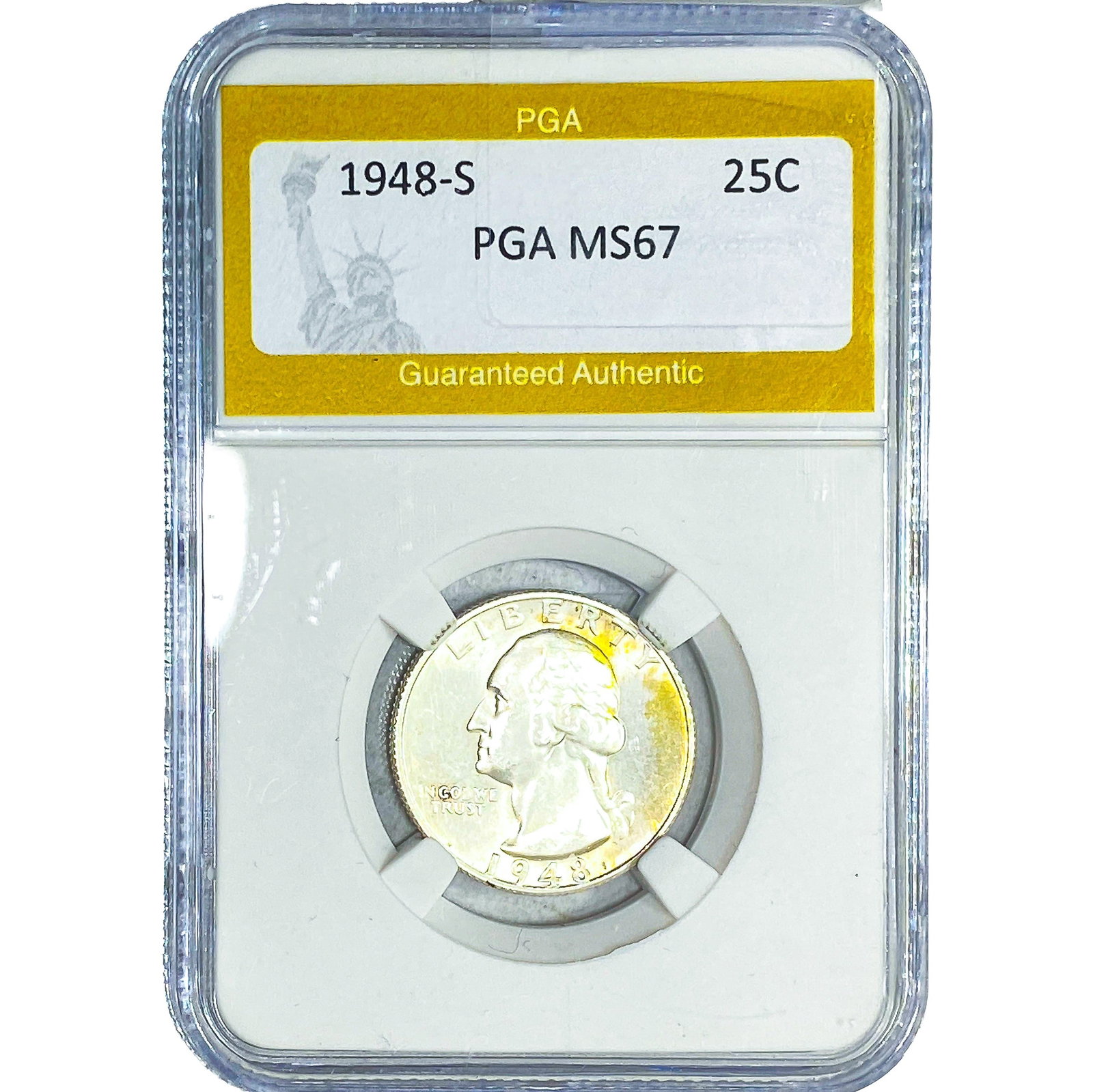 1948-S Washington Silver Quarter PGA MS67 (1 of 2)