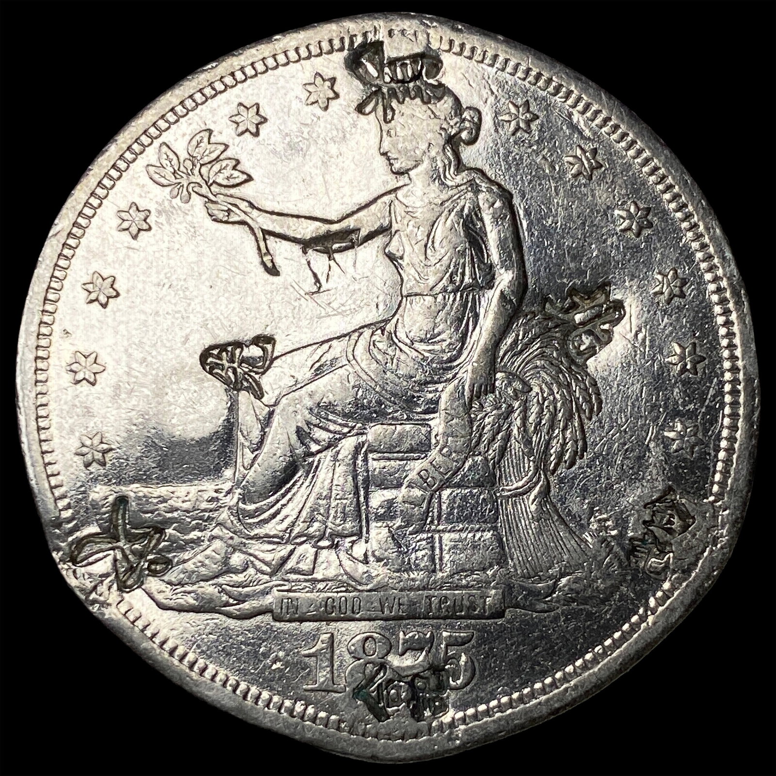 1875-S Silver Trade Dollar HIGH GRADE (1 of 2)