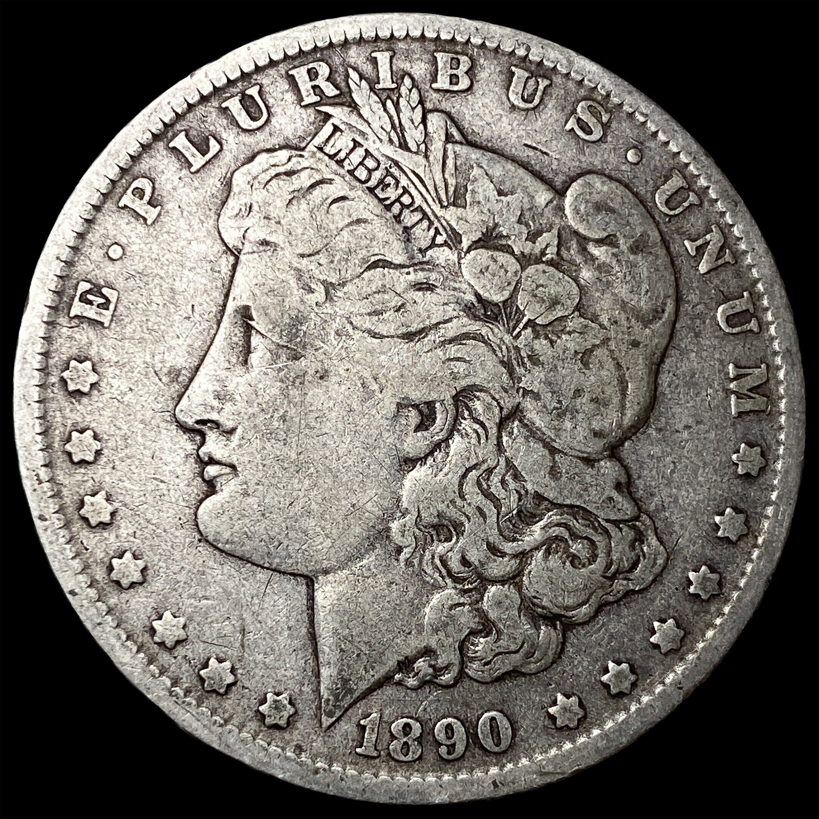 1890-O Silver Morgan Dollar ABOUT UNCIRCULATED: 1890-O Silver Morgan Dollar ABOUT UNCIRCULATED