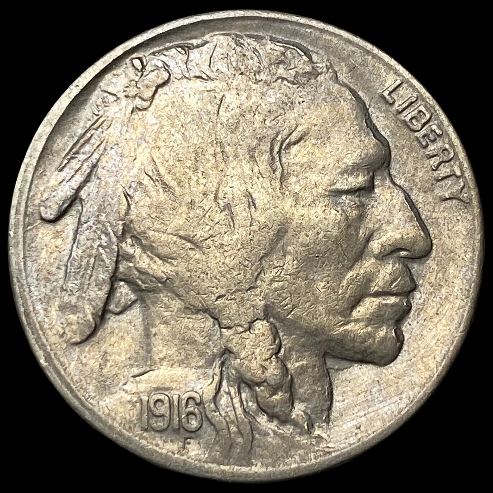 1916-S Nickel Five Cents Buffalo CLOSELY UNCIRCULATED: 1916-S Nickel Five Cents Buffalo CLOSELY UNCIRCULATED