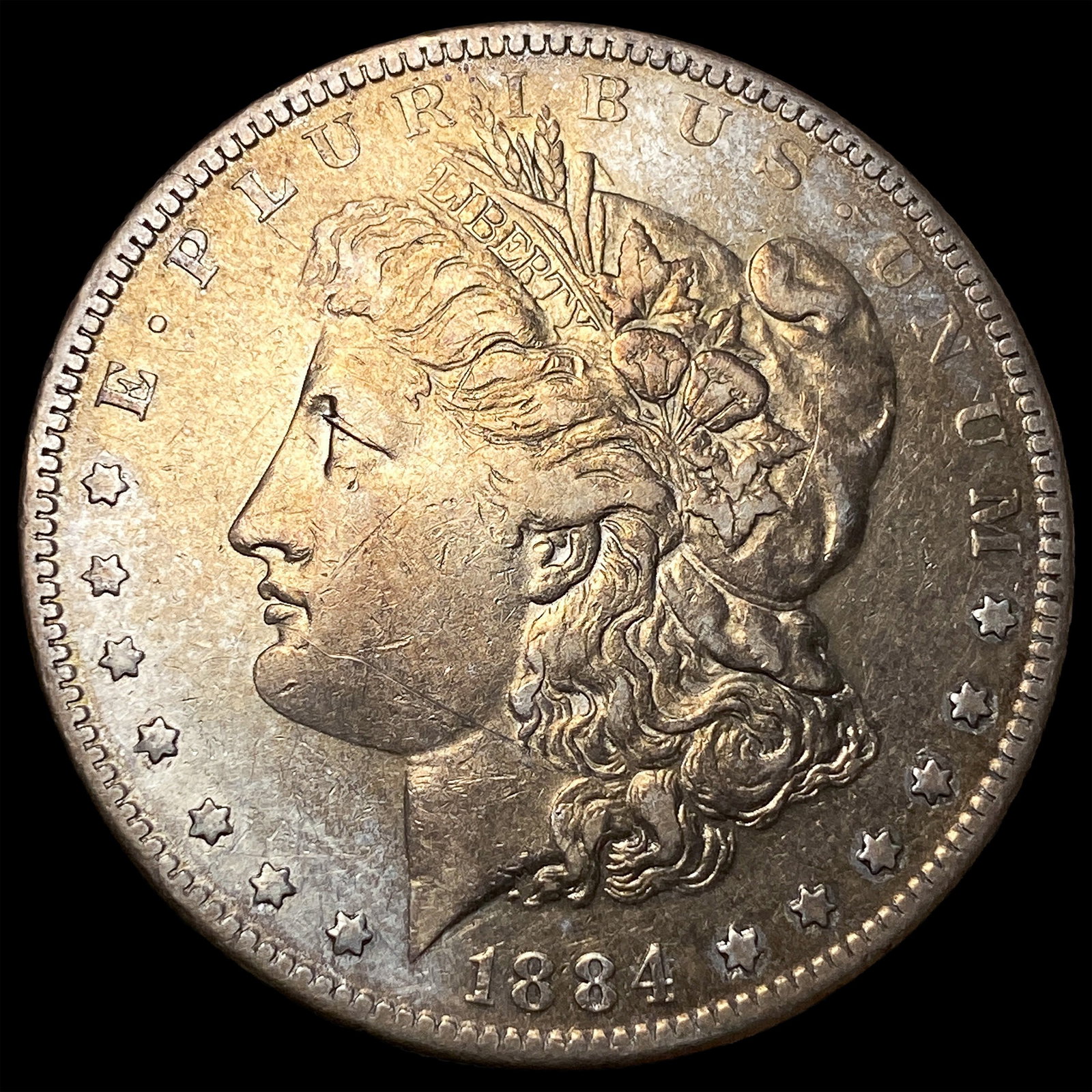 1884-O Silver Morgan Dollar ABOUT UNCIRCULATED: 1884-O Silver Morgan Dollar ABOUT UNCIRCULATED