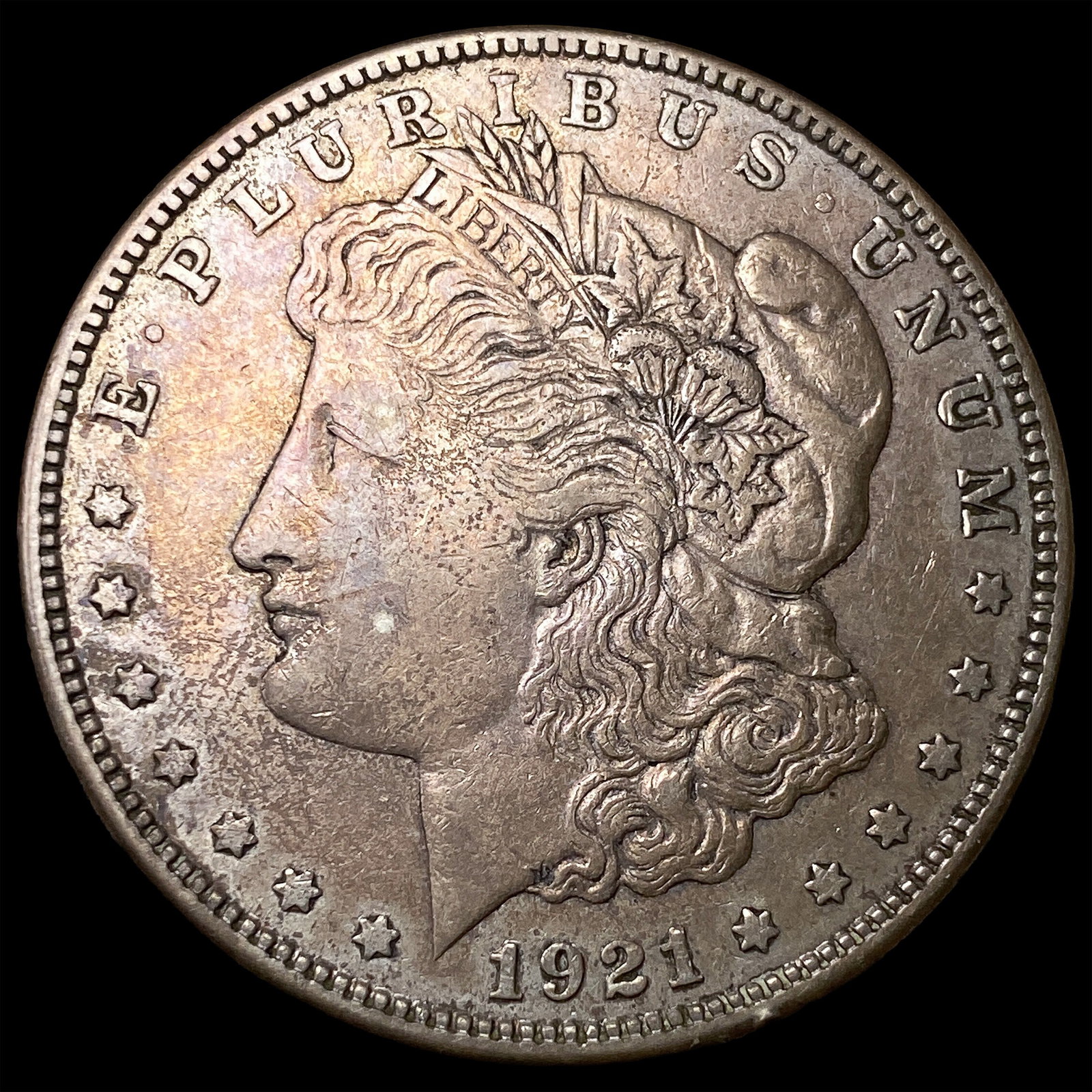1921-S Silver Morgan Dollar ABOUT UNCIRCULATED: 1921-S Silver Morgan Dollar ABOUT UNCIRCULATED