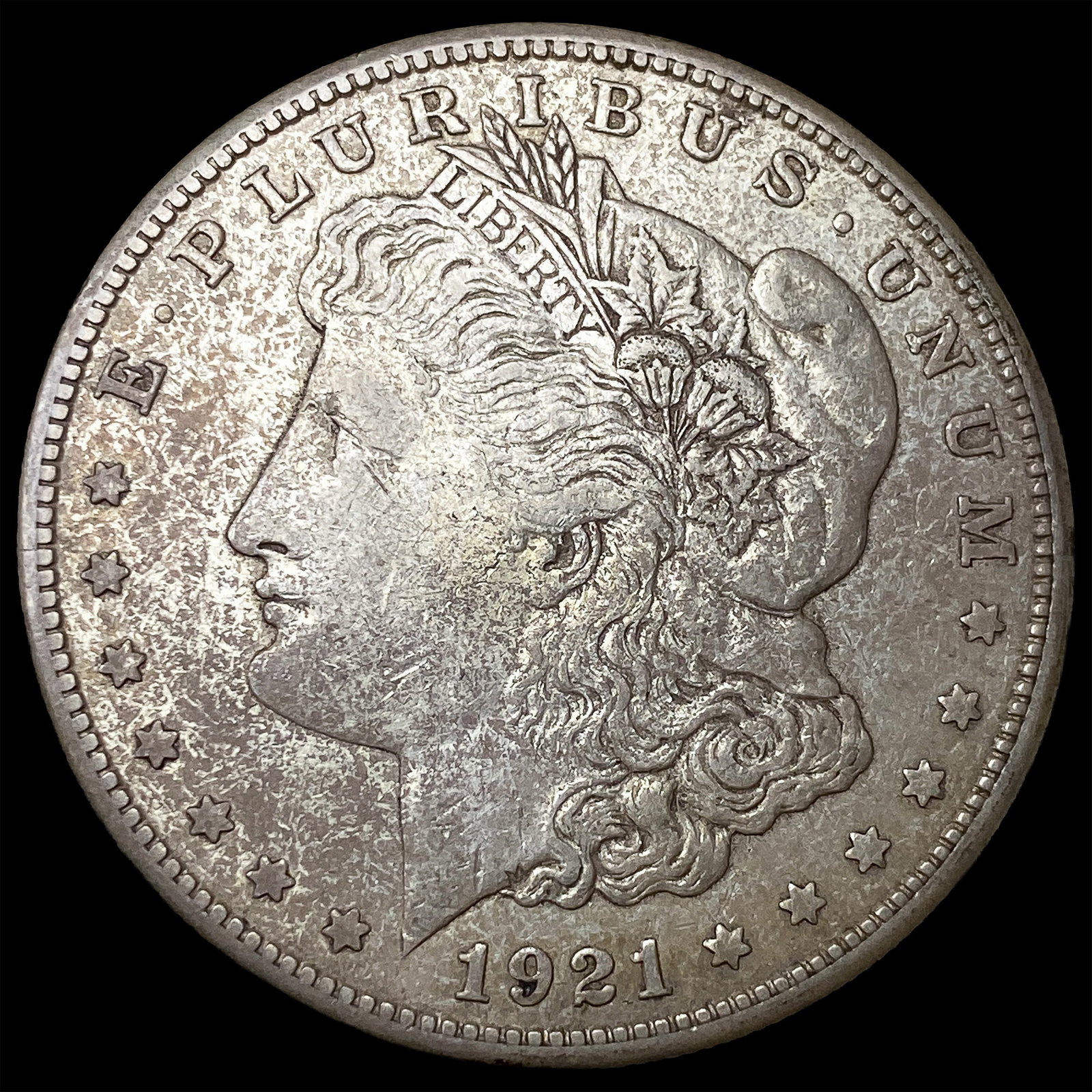 1921 Silver Morgan Dollar ABOUT UNCIRCULATED: 1921 Silver Morgan Dollar ABOUT UNCIRCULATED
