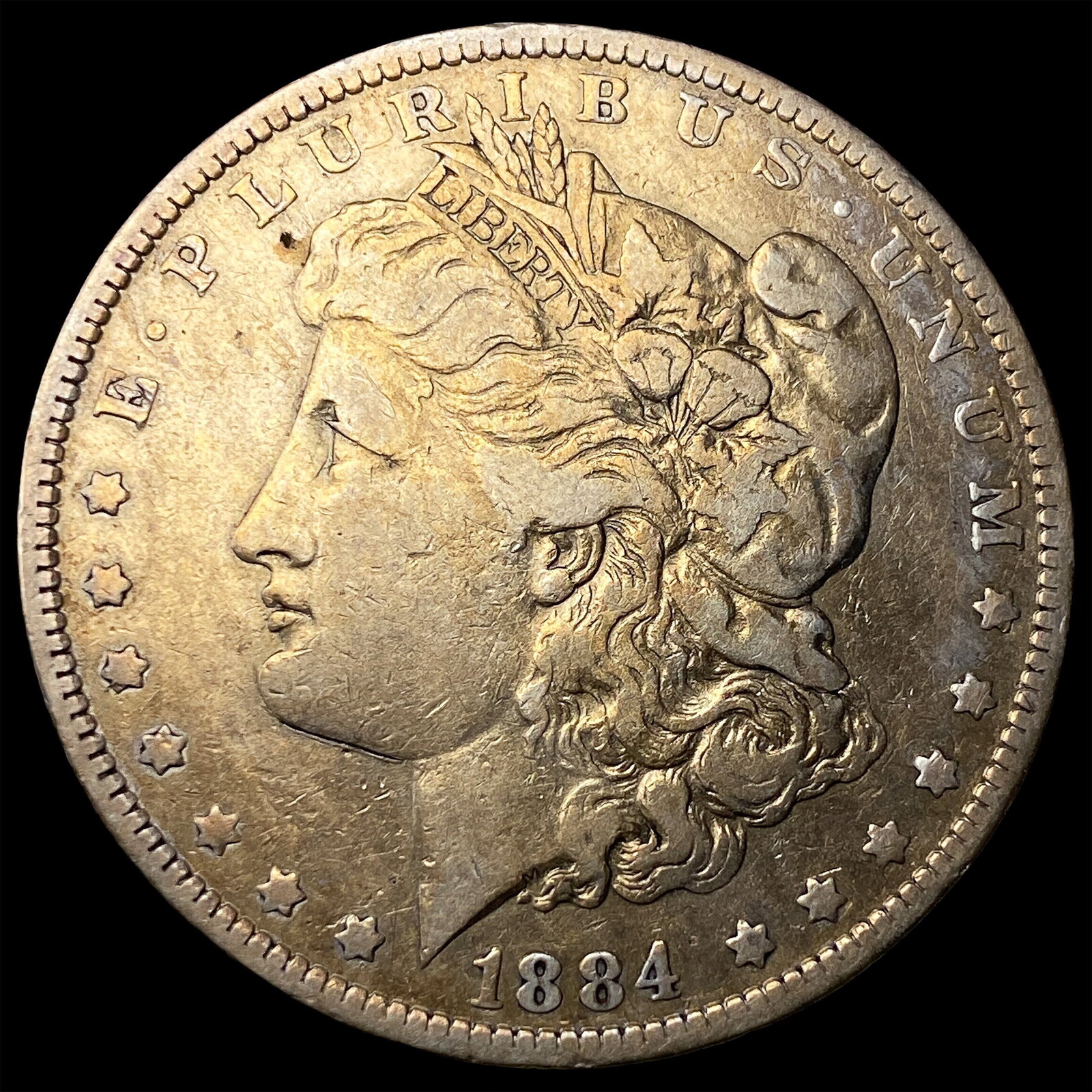 1884-O Silver Morgan Dollar ABOUT UNCIRCULATED: 1884-O Silver Morgan Dollar ABOUT UNCIRCULATED