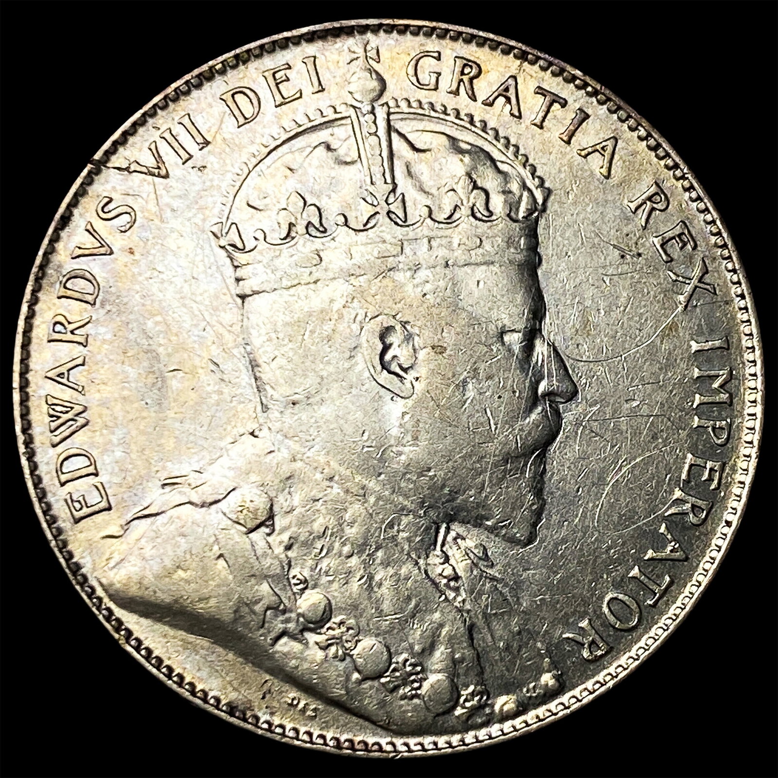 1907 Canada Silver 50 Cents CLOSELY UNCIRCULATED: 1907 Canada Silver 50 Cents CLOSELY UNCIRCULATED