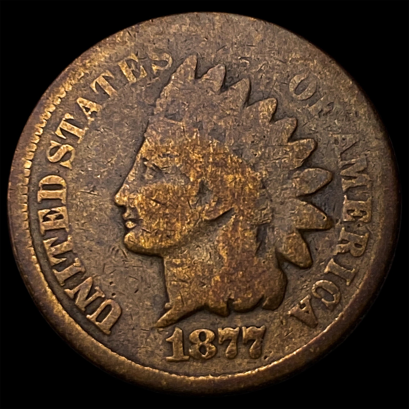 1877 Indian Head Cent NEARLY UNCIRCULATED: 1877 Indian Head Cent NEARLY UNCIRCULATED