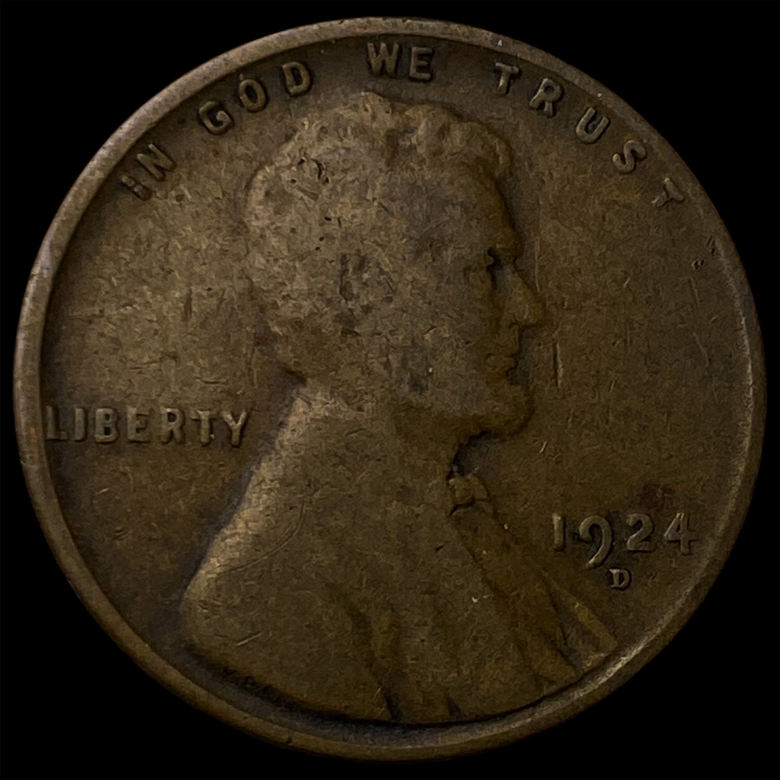 1924-D Lincoln Wheat Cent NEARLY UNCIRCULATED (1 of 2)