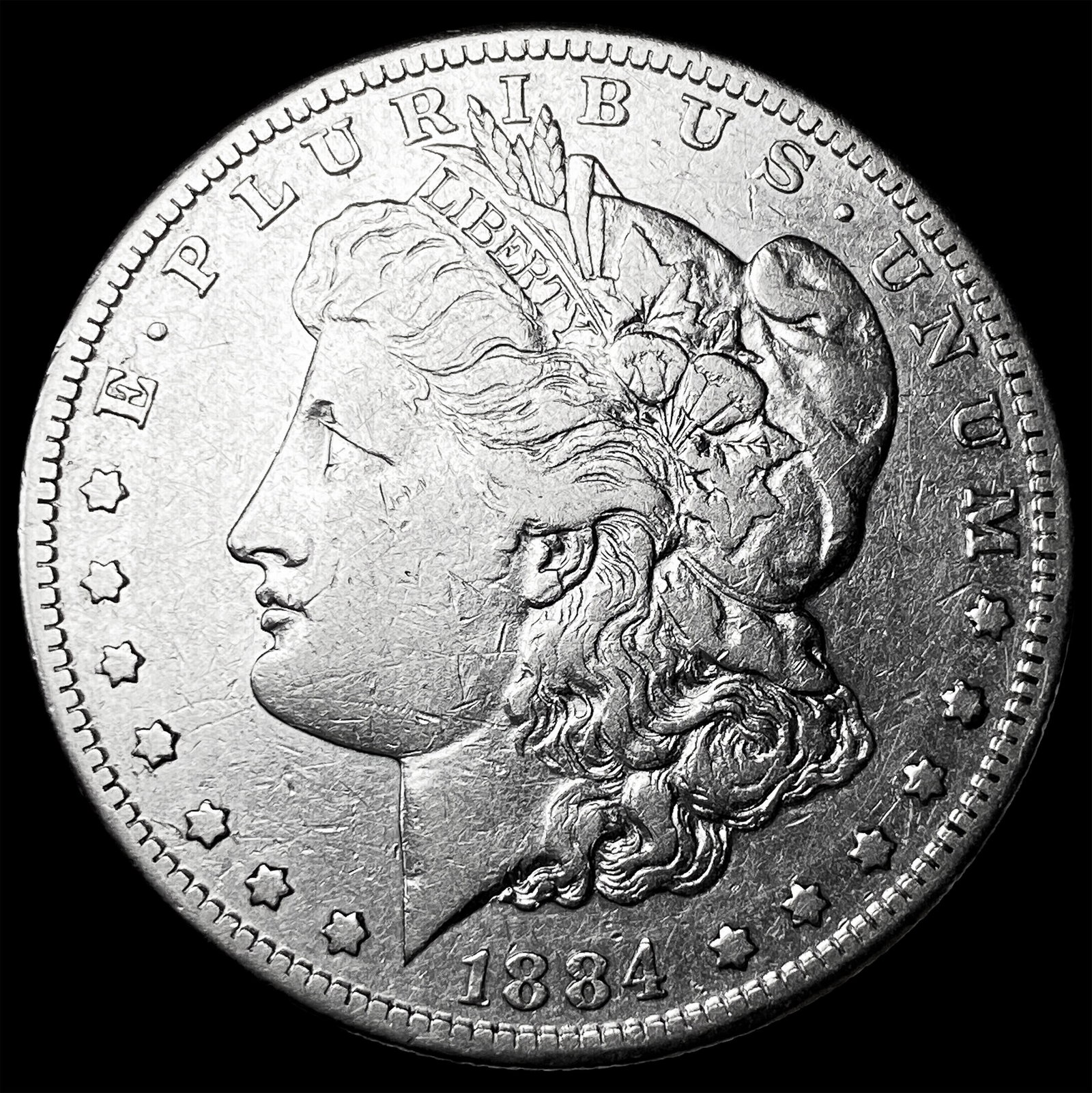 1884-S Silver Morgan Dollar CLOSELY UNCIRCULATED: 1884-S Silver Morgan Dollar CLOSELY UNCIRCULATED