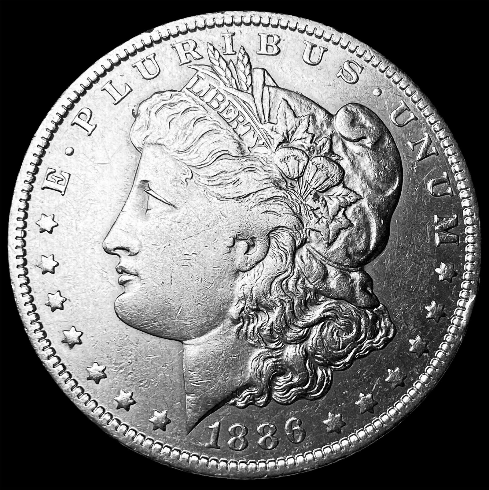 1886 Silver Morgan Dollar CHOICE AU: 1886 Silver Morgan Dollar CHOICE AU