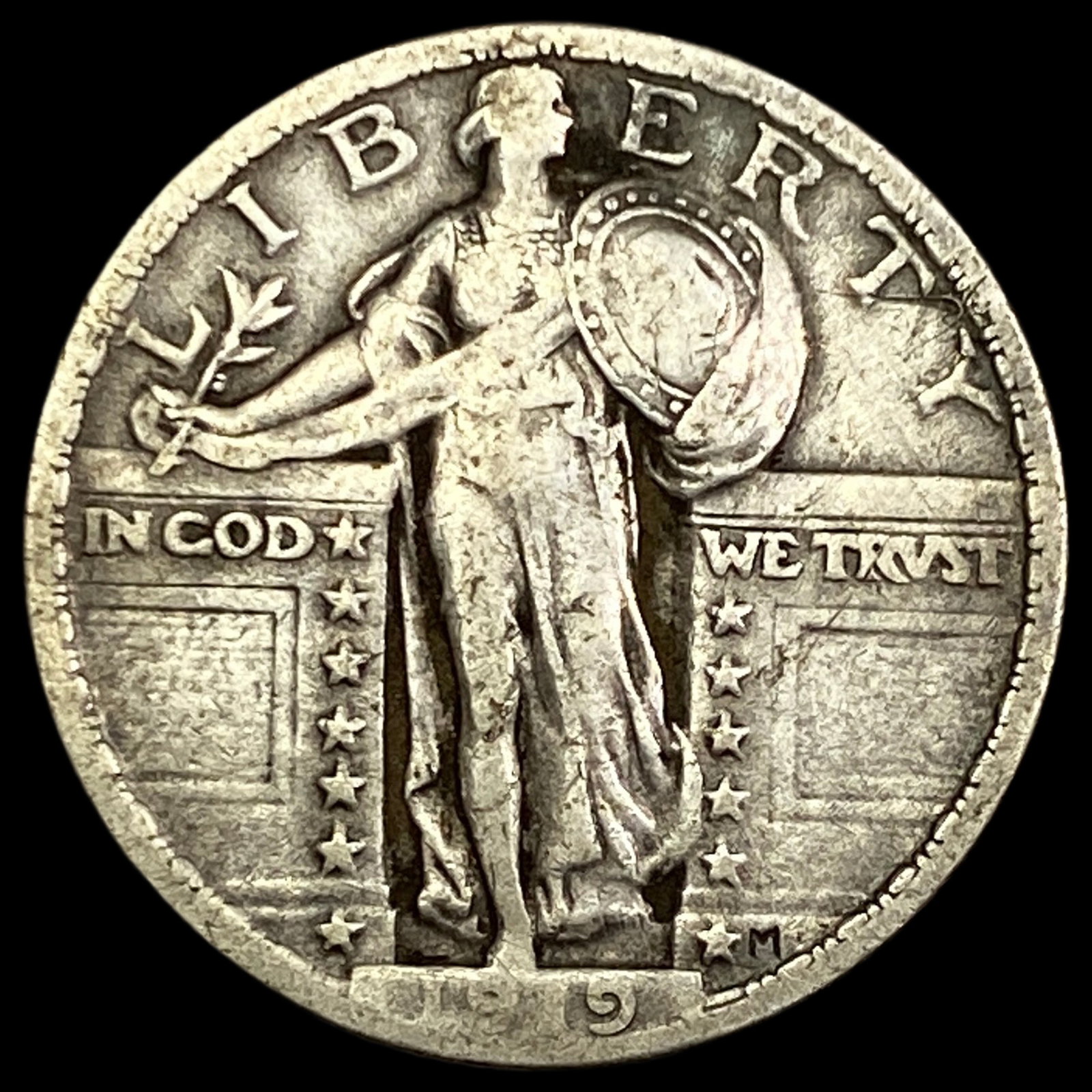 1919-S Standing Liberty Quarter LIGHTLY CIRCULATED: 1919-S Standing Liberty Quarter LIGHTLY CIRCULATED