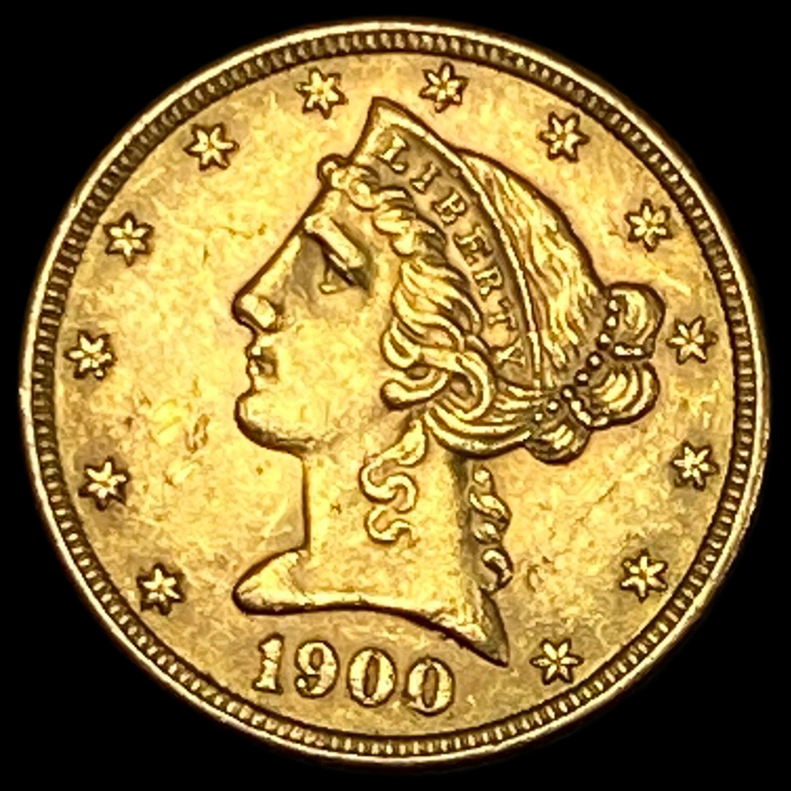 1900 Liberty Head Half Eagle $5 Gold UNCIRCULATED (1 of 2)