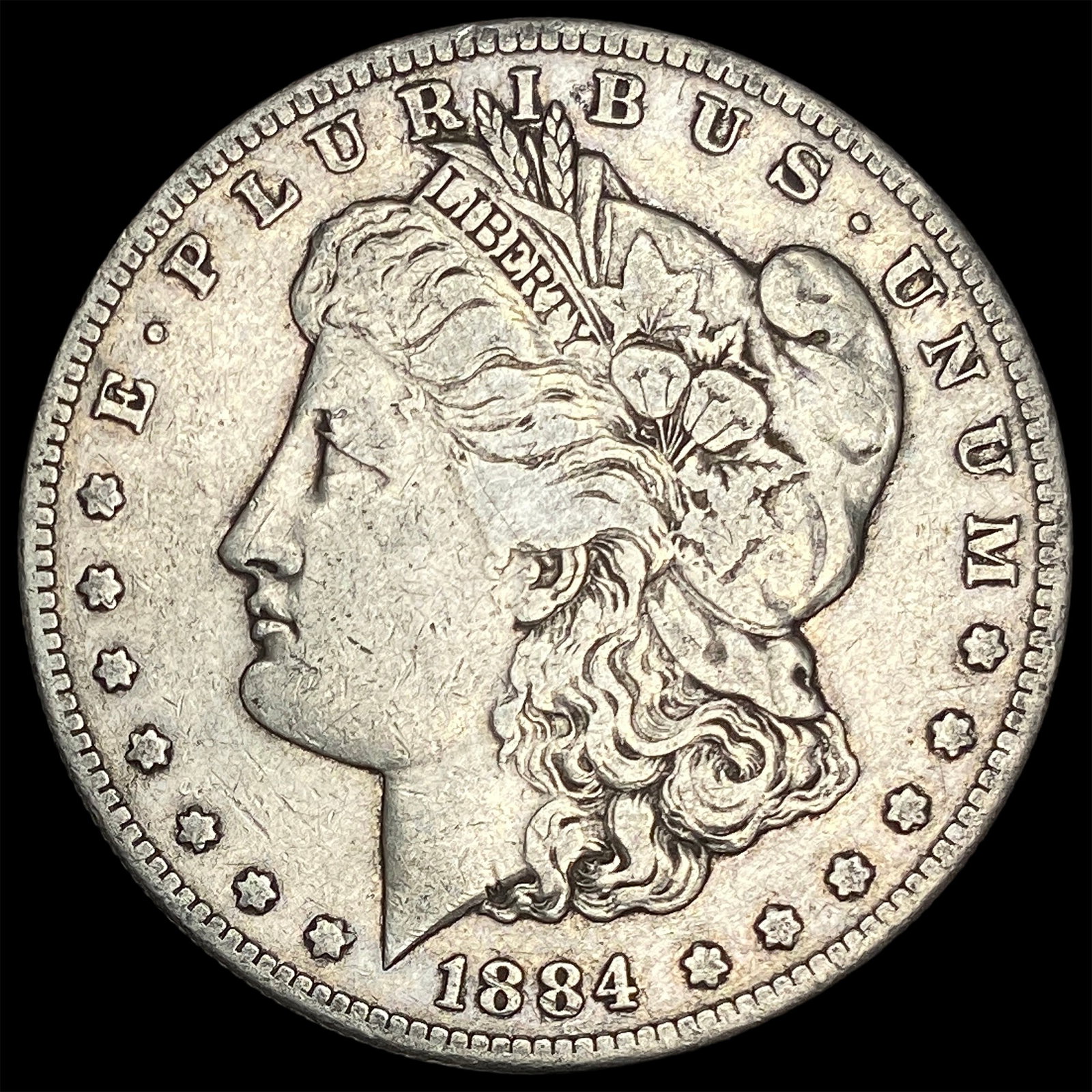 1884-S Silver Morgan Dollar LIGHTLY CIRCULATED: 1884-S Silver Morgan Dollar LIGHTLY CIRCULATED