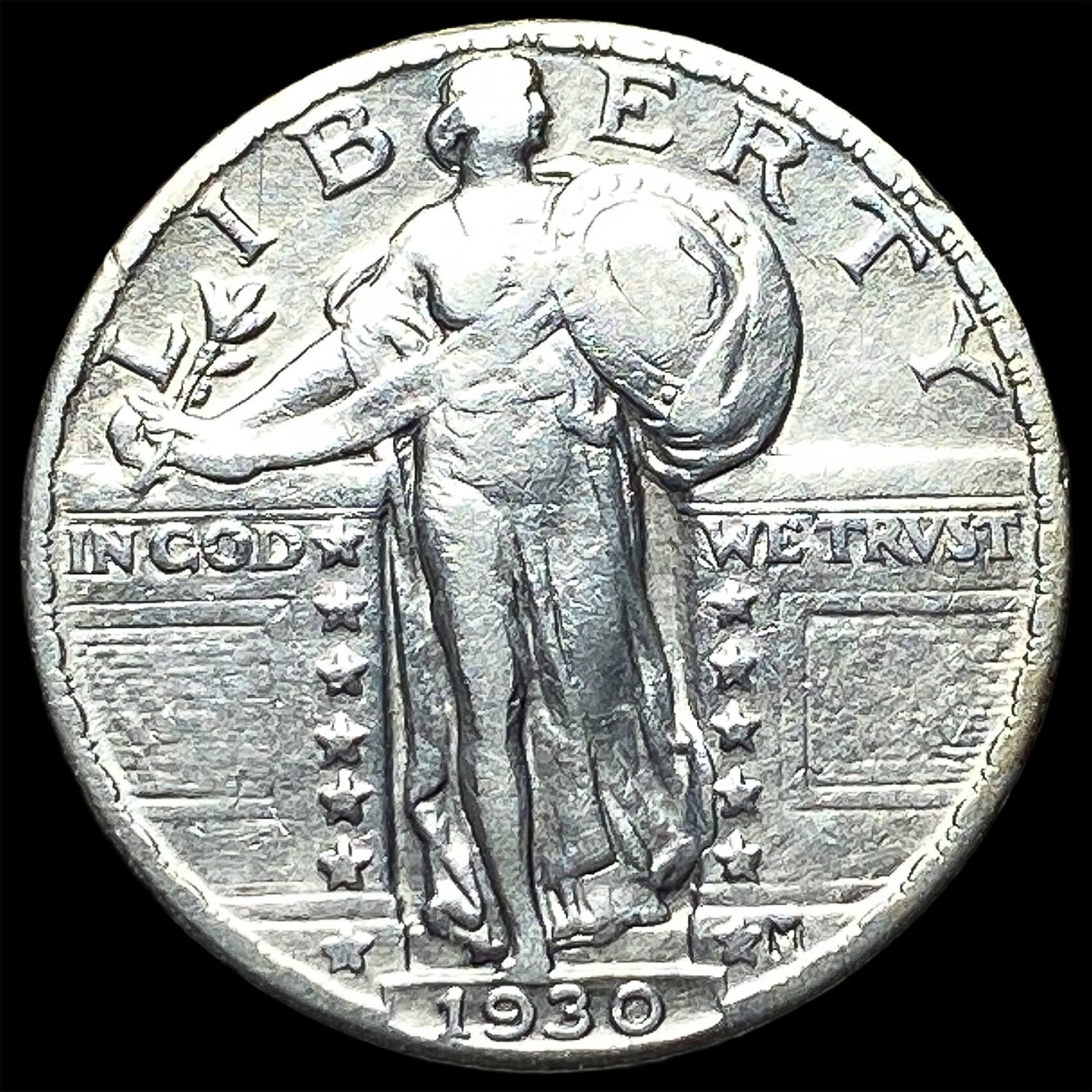 1930-S Silver Standing Liberty Quarter UNCIRCULATED: 1930-S Silver Standing Liberty Quarter UNCIRCULATED