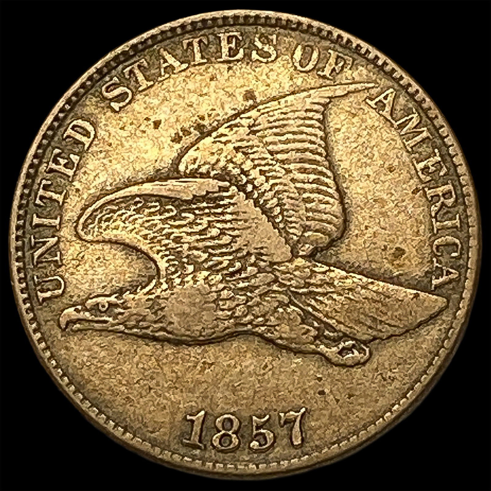 1857 Flying Eagle Cent CLOSELY UNCIRCULATED: 1857 Flying Eagle Cent CLOSELY UNCIRCULATED
