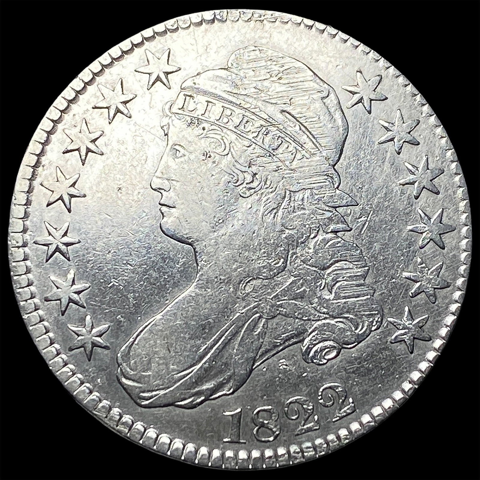1822 Capped Bust Half Dollar HIGH GRADE: 1822 Capped Bust Half Dollar HIGH GRADE