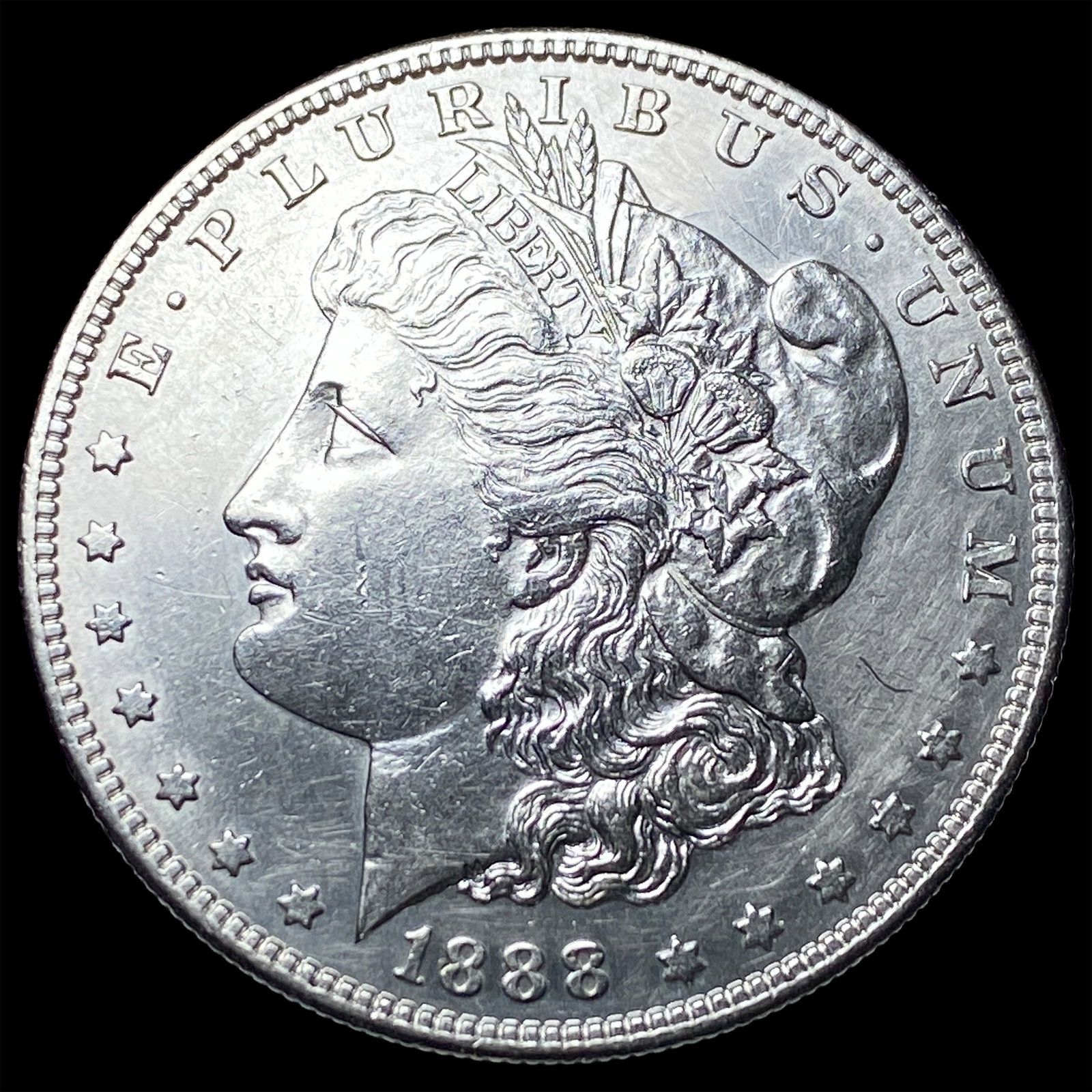 1888-S Morgan Silver Dollar CHOICE AU: 1888-S Morgan Silver Dollar CHOICE AU